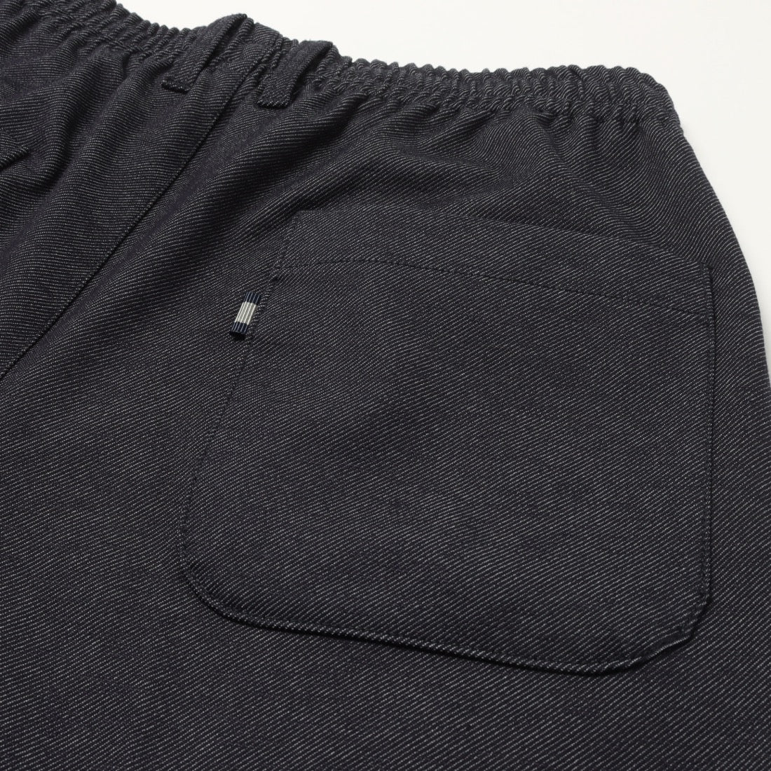 コムサイズム COMME CA ISM デニムライクストレッチ ワイドシェフパンツ （ネイビー） ネイビー
