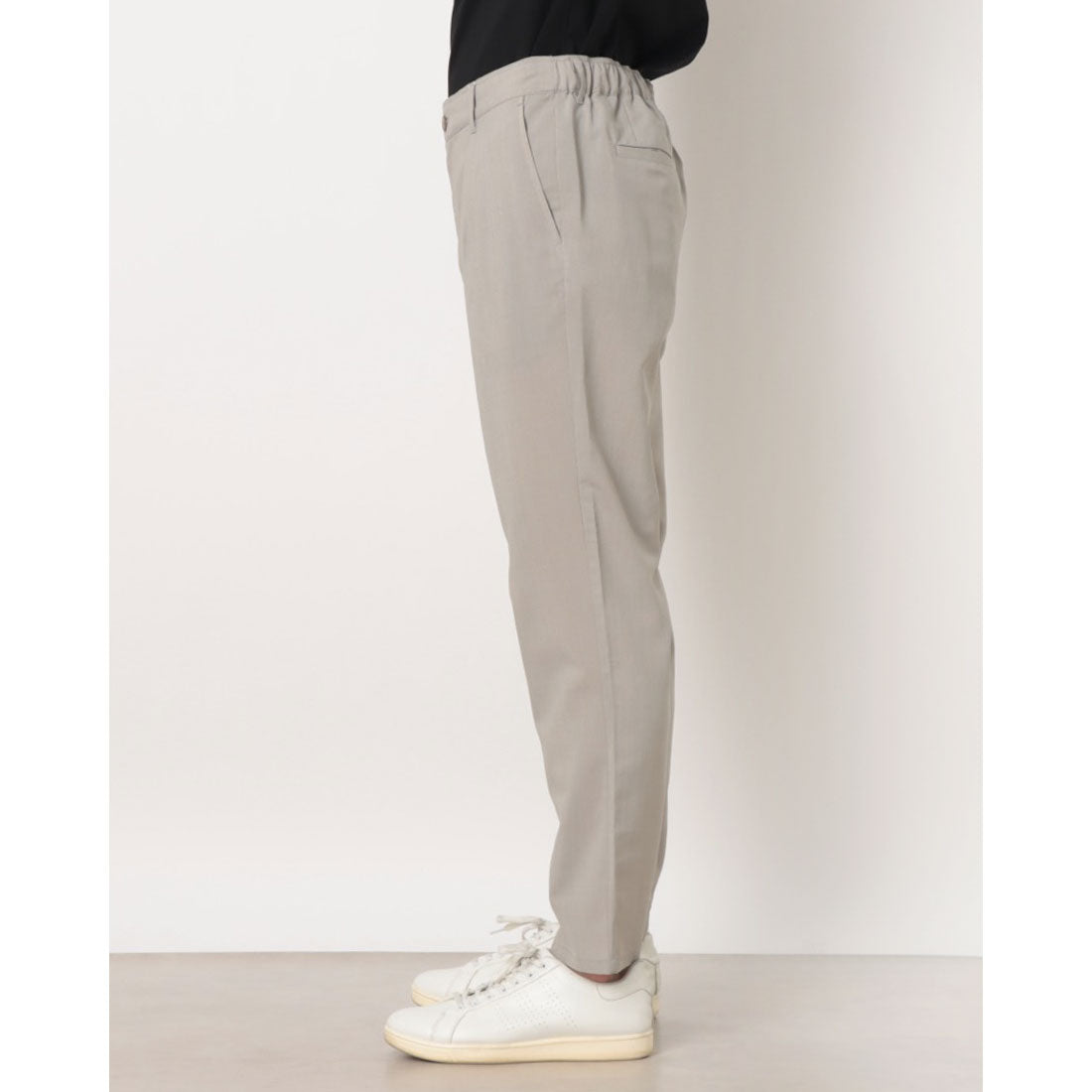 コムサイズム COMME CA ISM 【セットアップ対応】リネンライク ポリエステル テーパードパンツ （ベージュ） ベージュ