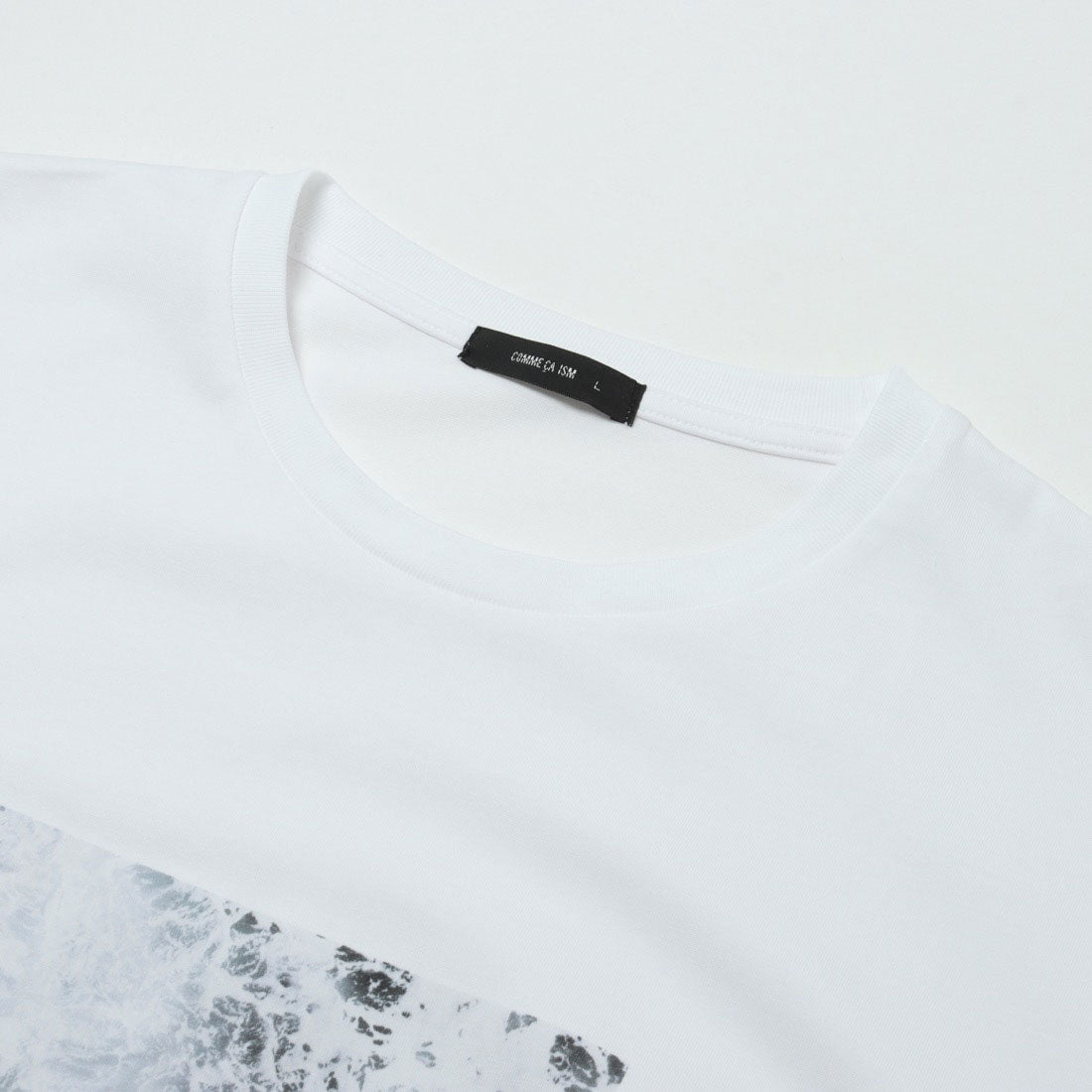 コムサイズム COMME CA ISM 【接触冷感】 Feel-Cool フォトTシャツ 「SEA」 （ホワイト） ホワイト
