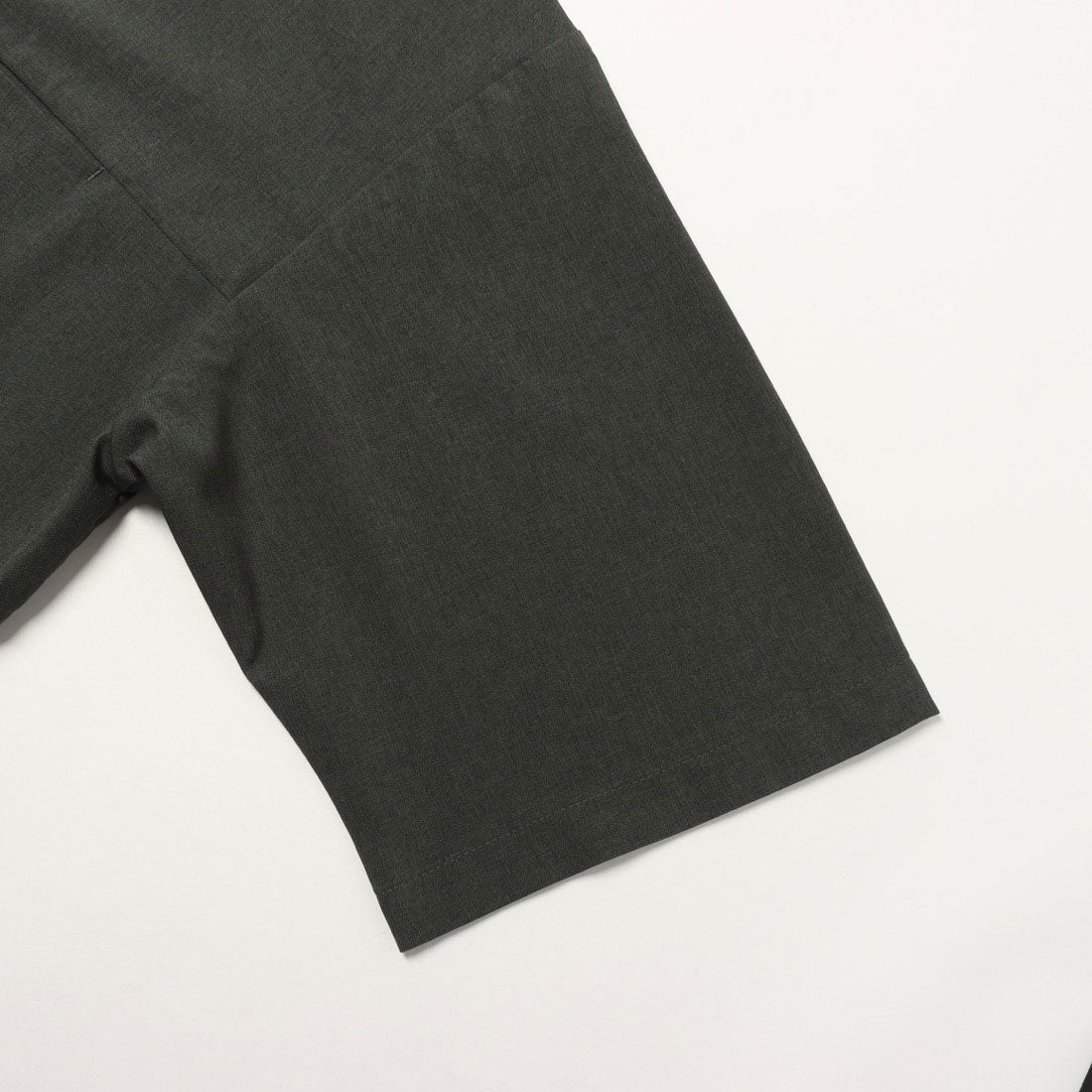 コムサイズム COMME CA ISM 【セットアップ対応】ライトウエイト ポリエステル 布帛Tシャツ （カーキ） カーキ