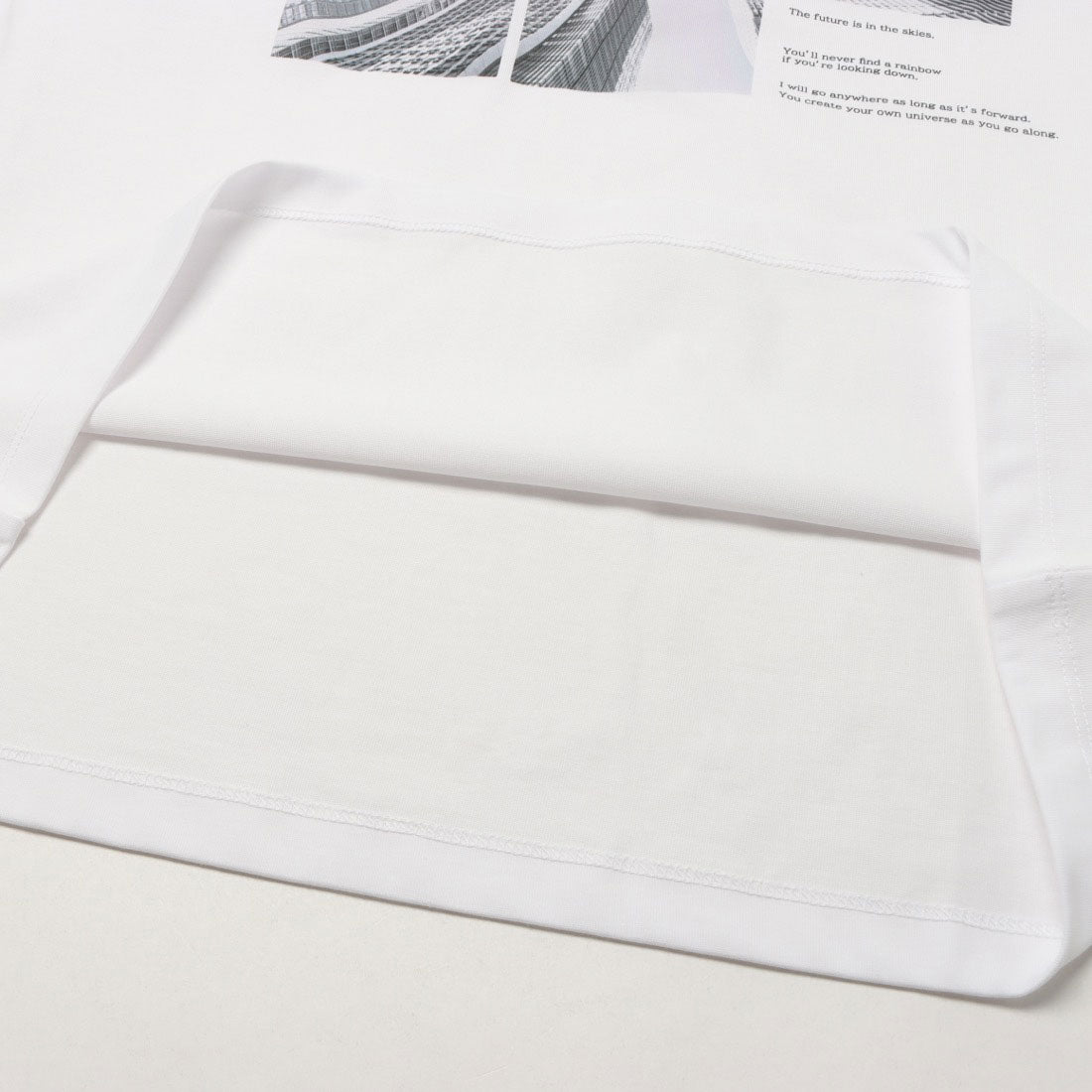 cool feel品 COMME CA ISM 【接触冷感】 Feel-Cool Photo T-shirt 