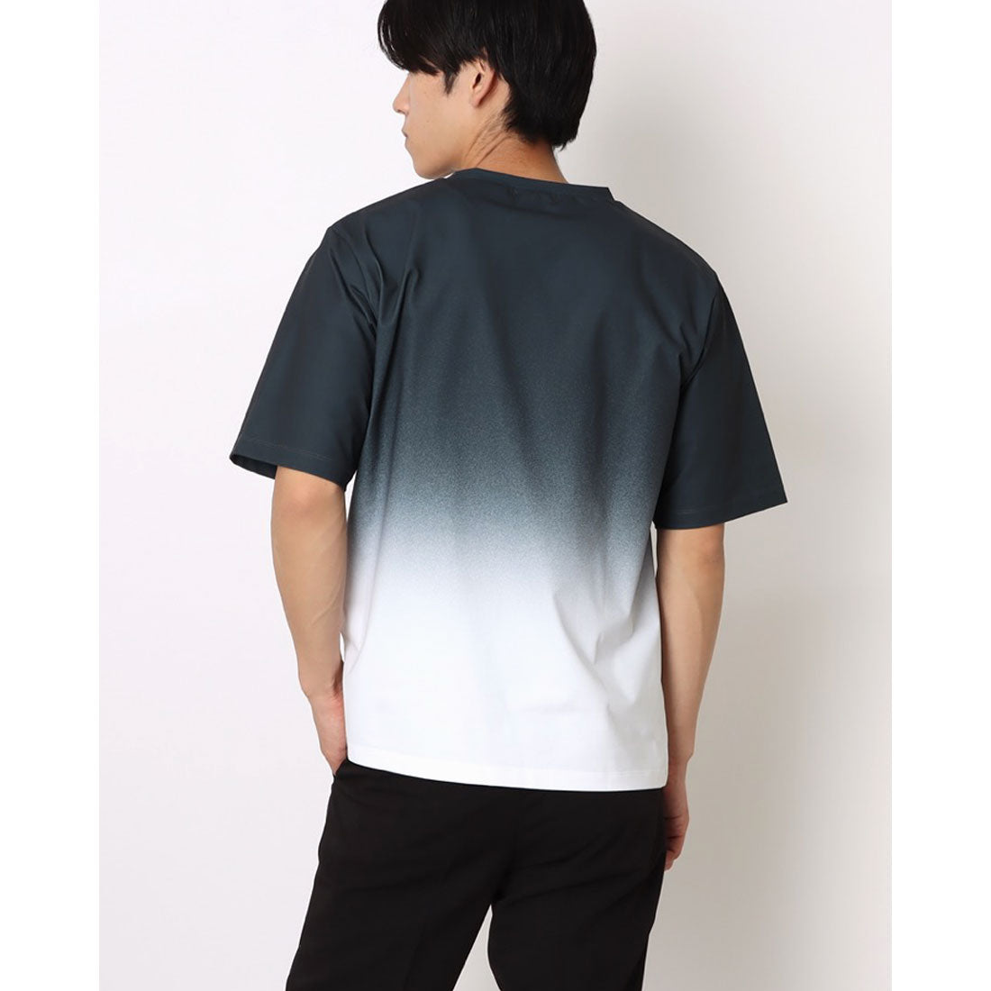 コムサイズム COMME CA ISM グラデーションプリントTシャツ （ダークブラウン） ダークブラウン