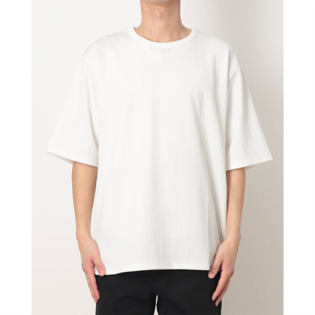 コムサイズム COMME CA ISM リンクス ストライプTシャツ （ホワイト） ホワイト