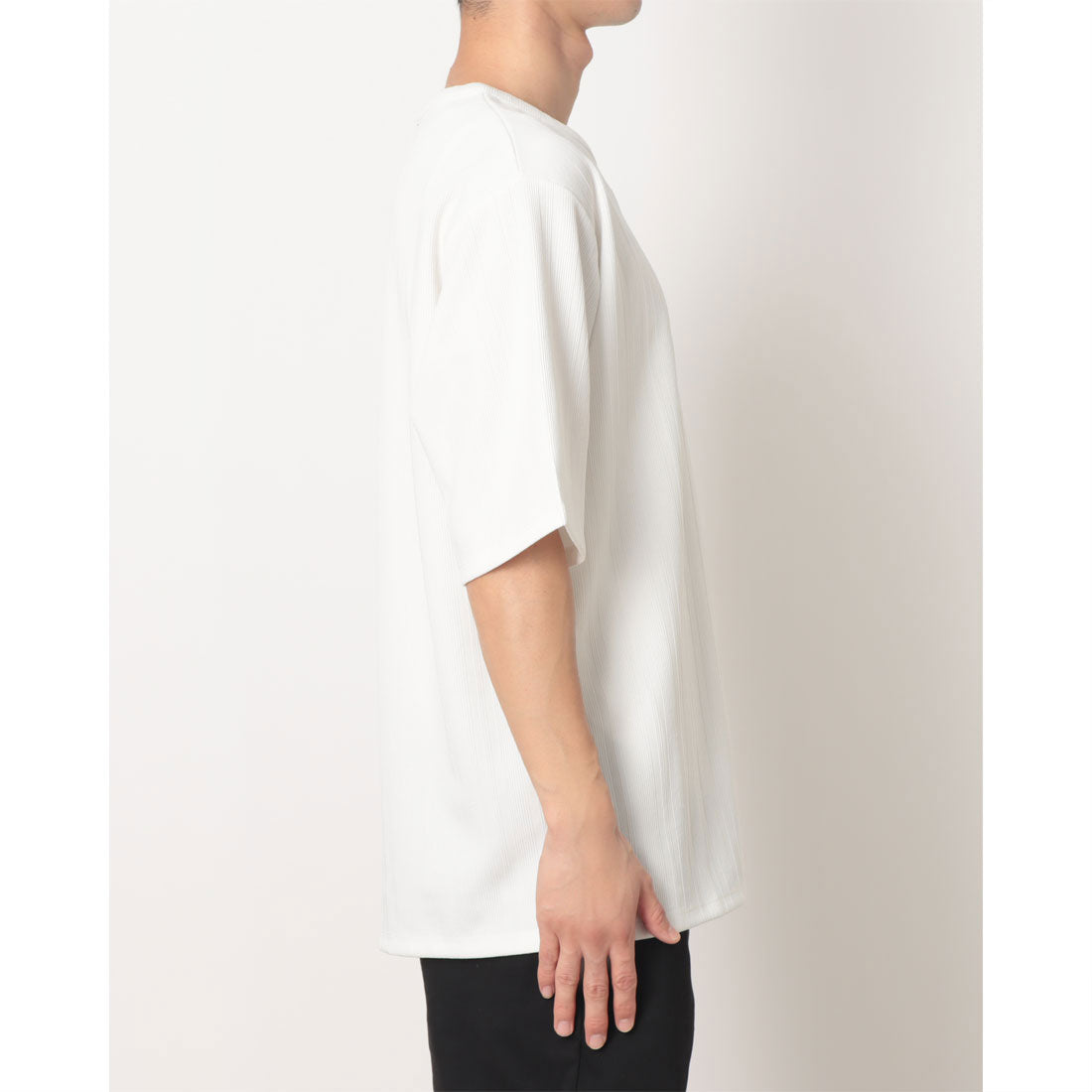 コムサイズム COMME CA ISM リンクス ストライプTシャツ （ホワイト） ホワイト