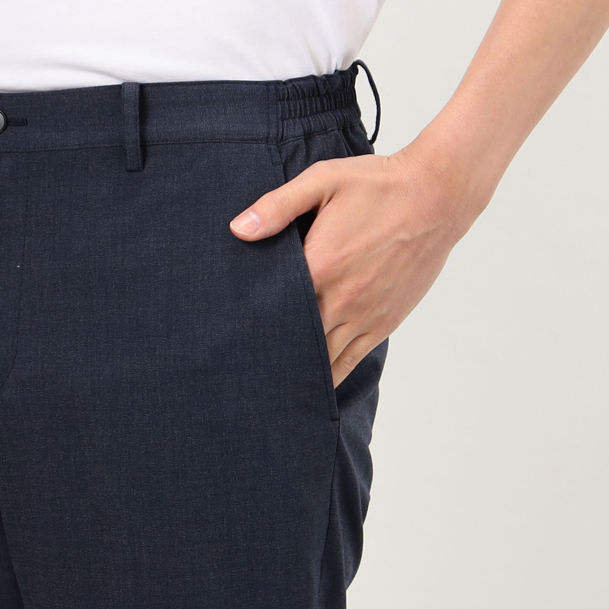 コムサイズム COMME CA ISM 【セットアップ対応】2WAYストレッチ SUPER-TEX パンツ （ブルー） ブルー