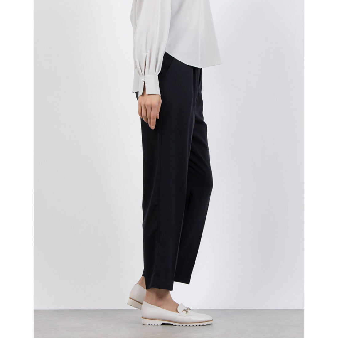 COMME CA ISM COMME CA ISM 【Set Up Compatible】 Polyester Twill Tapered Pants