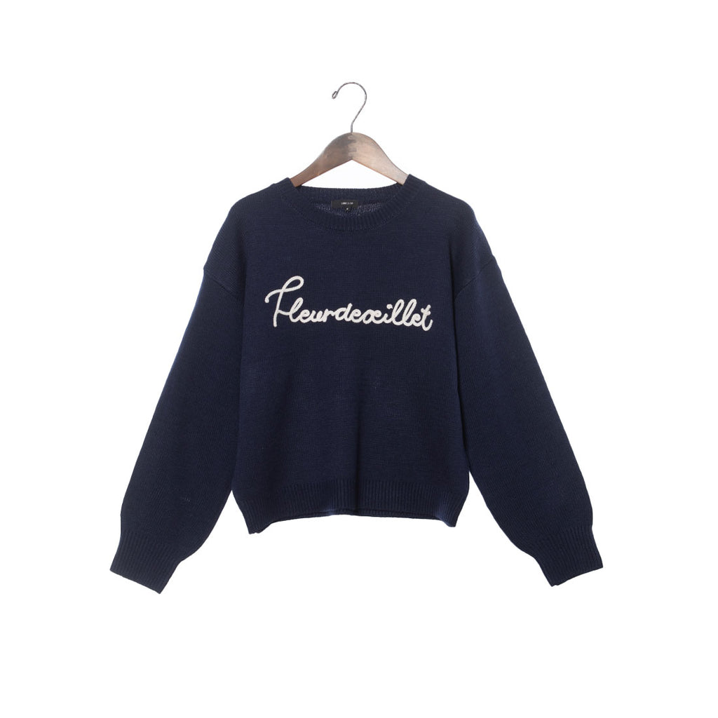 COMME CA ISM / コムサイズム チェーンステッチ風　ロゴニット COMME CA ISM｜チェーンステッチ風 ロゴニット | Rakuten