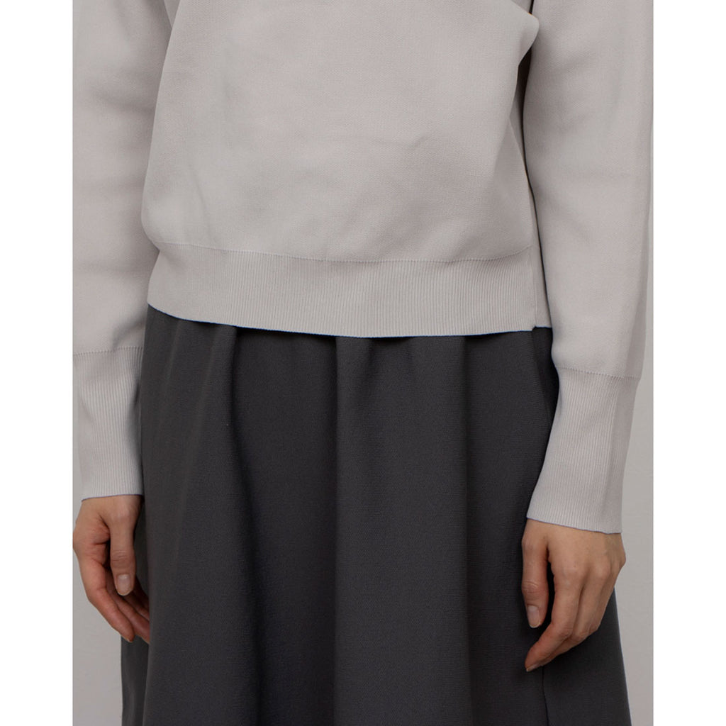 トップス archive comme ca ism double zip Knit ストレッチダンボールニット ハーフジッププルオーバー （長袖