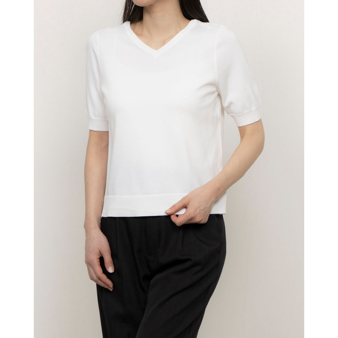 COMME CA ISM 【Washable】 UV Cut 2WAY 5-Minute Sleeve Knit