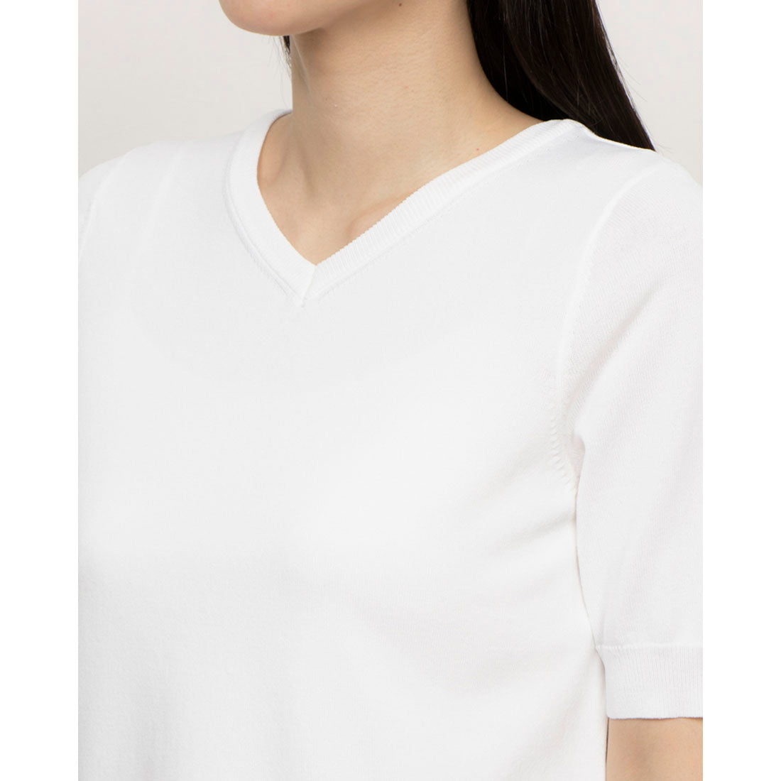 COMME CA ISM 【Washable】 UV Cut 2WAY 5-Minute Sleeve Knit