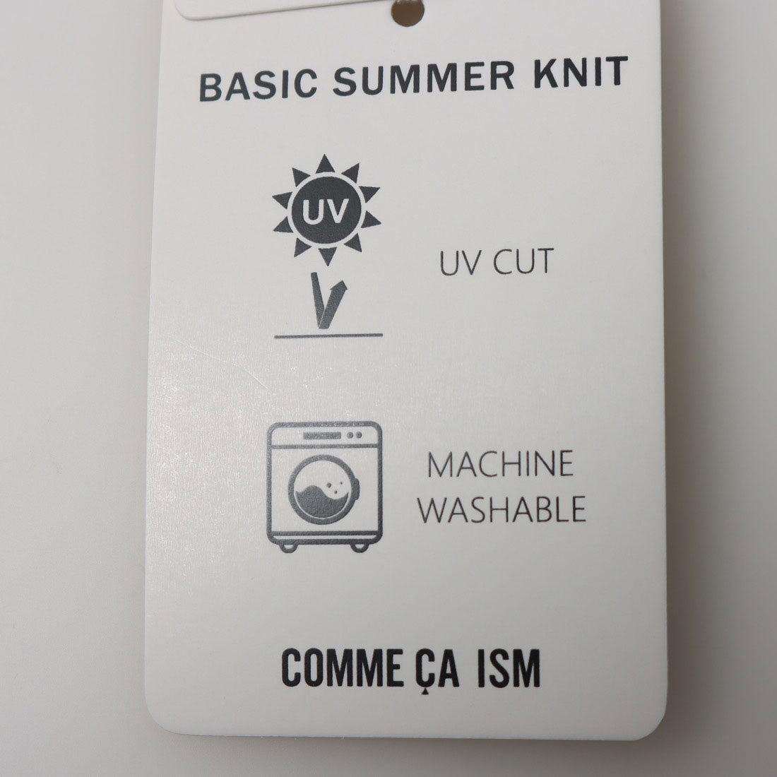 COMME CA ISM 【Washable】 UV Cut 2WAY 5-Minute Sleeve Knit