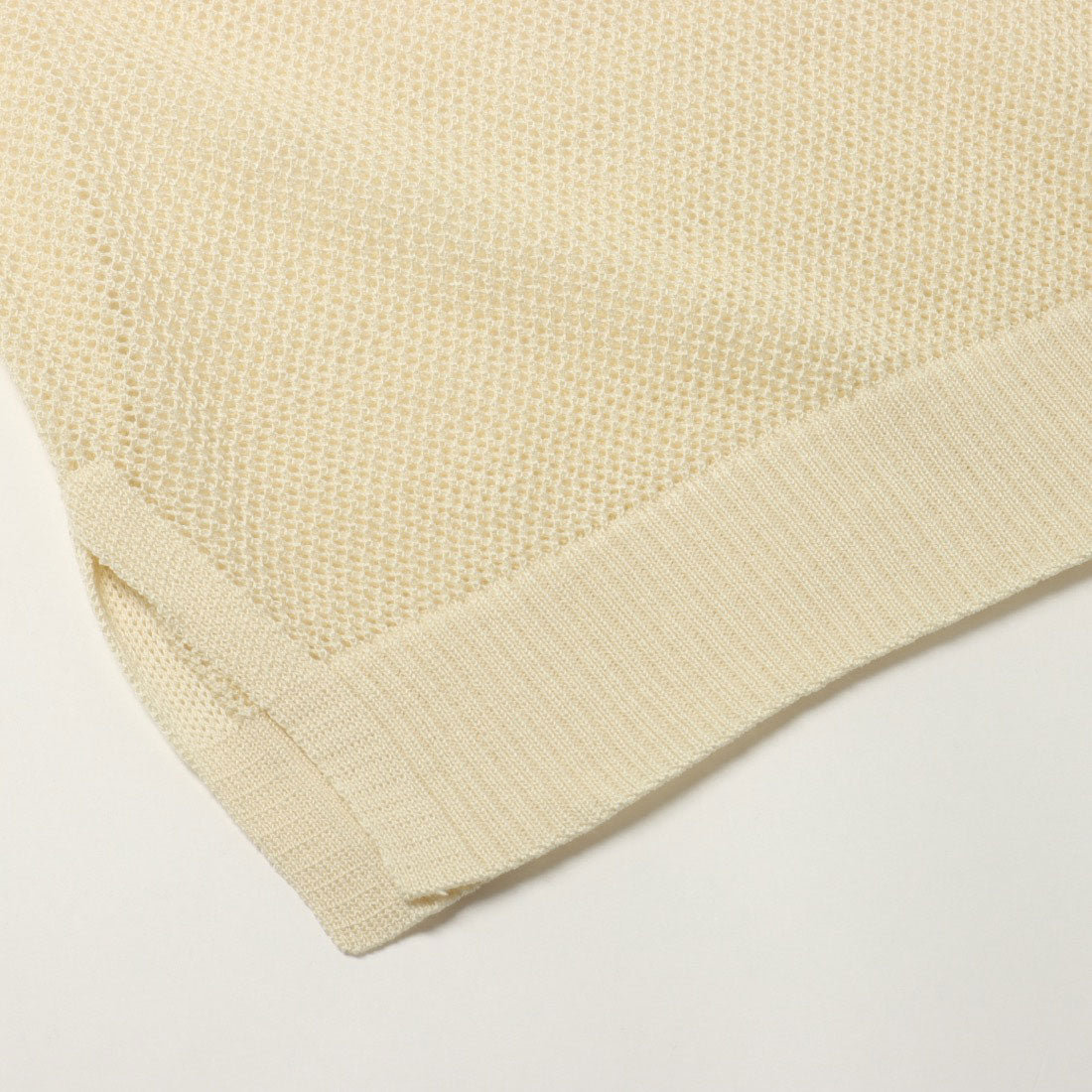 コムサイズム COMME CA ISM 【ウォッシャブル】ロゴメッシュニット （チャコール） チャコール