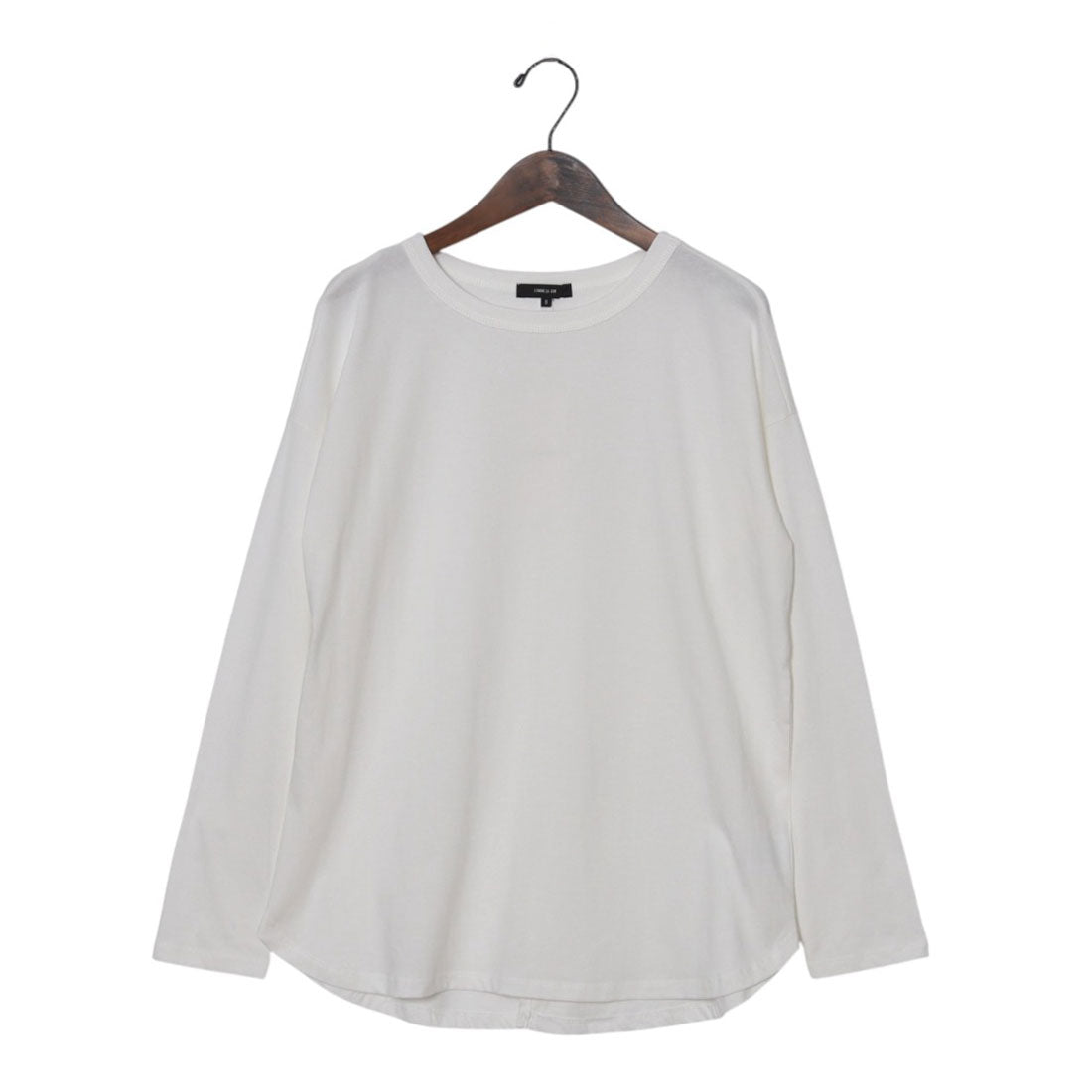 コムサイズム COMME CA ISM 裾スリット ロングTシャツ （ホワイト） ホワイト