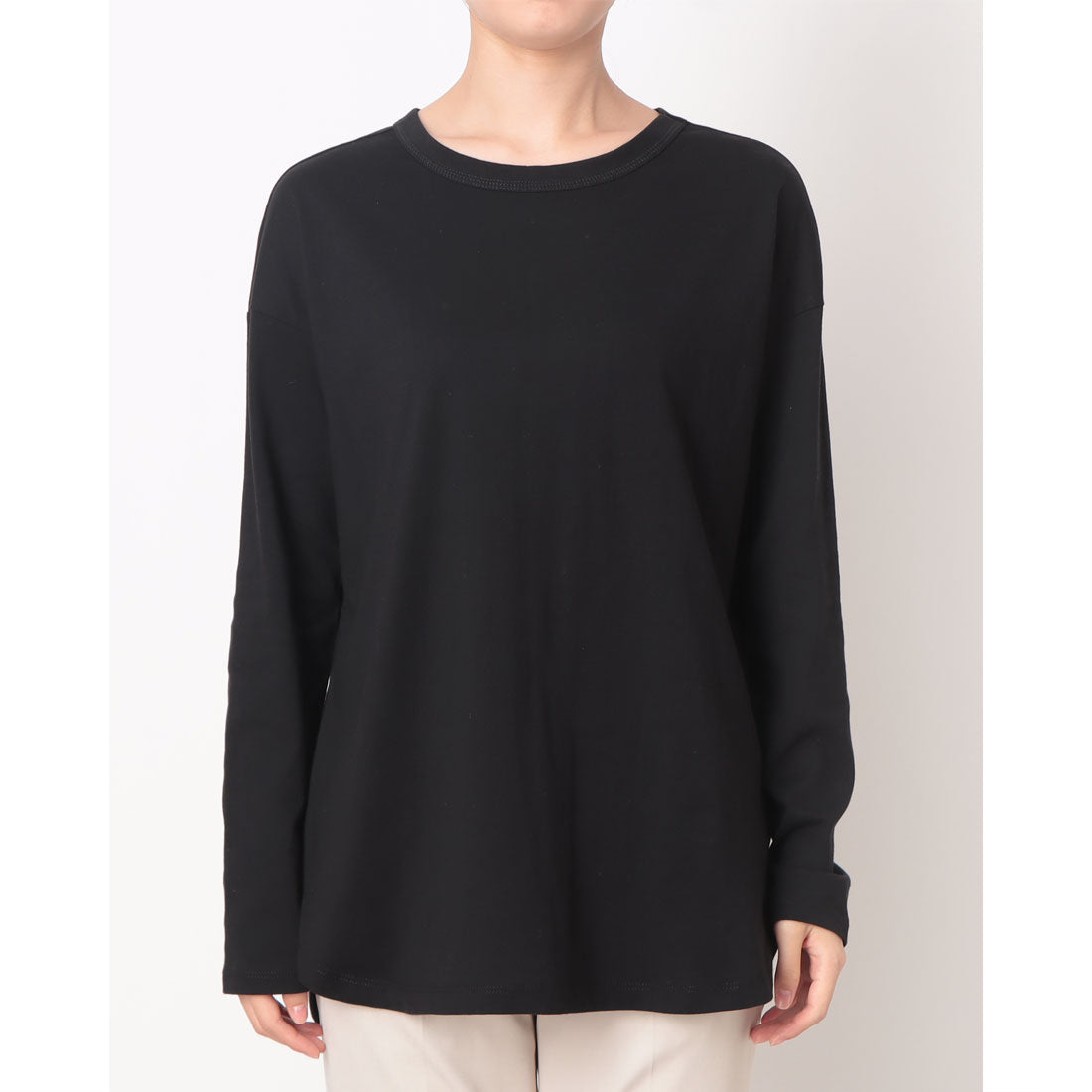 コムサイズム COMME CA ISM 裾スリット ロングTシャツ （ホワイト） ホワイト