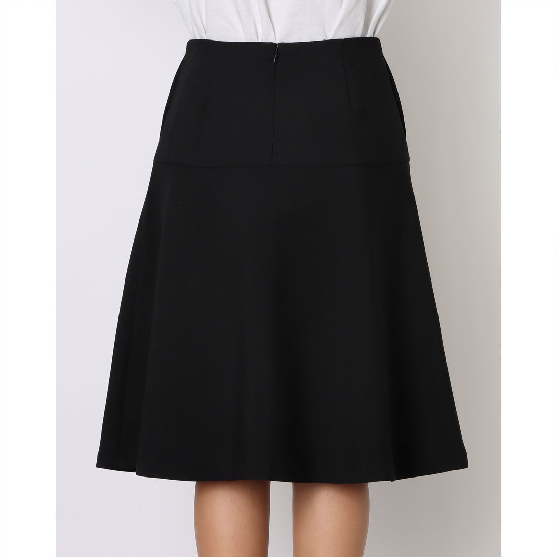コムサイズム COMME CA ISM ミディ丈 フレアスカート （ブラック） ブラック