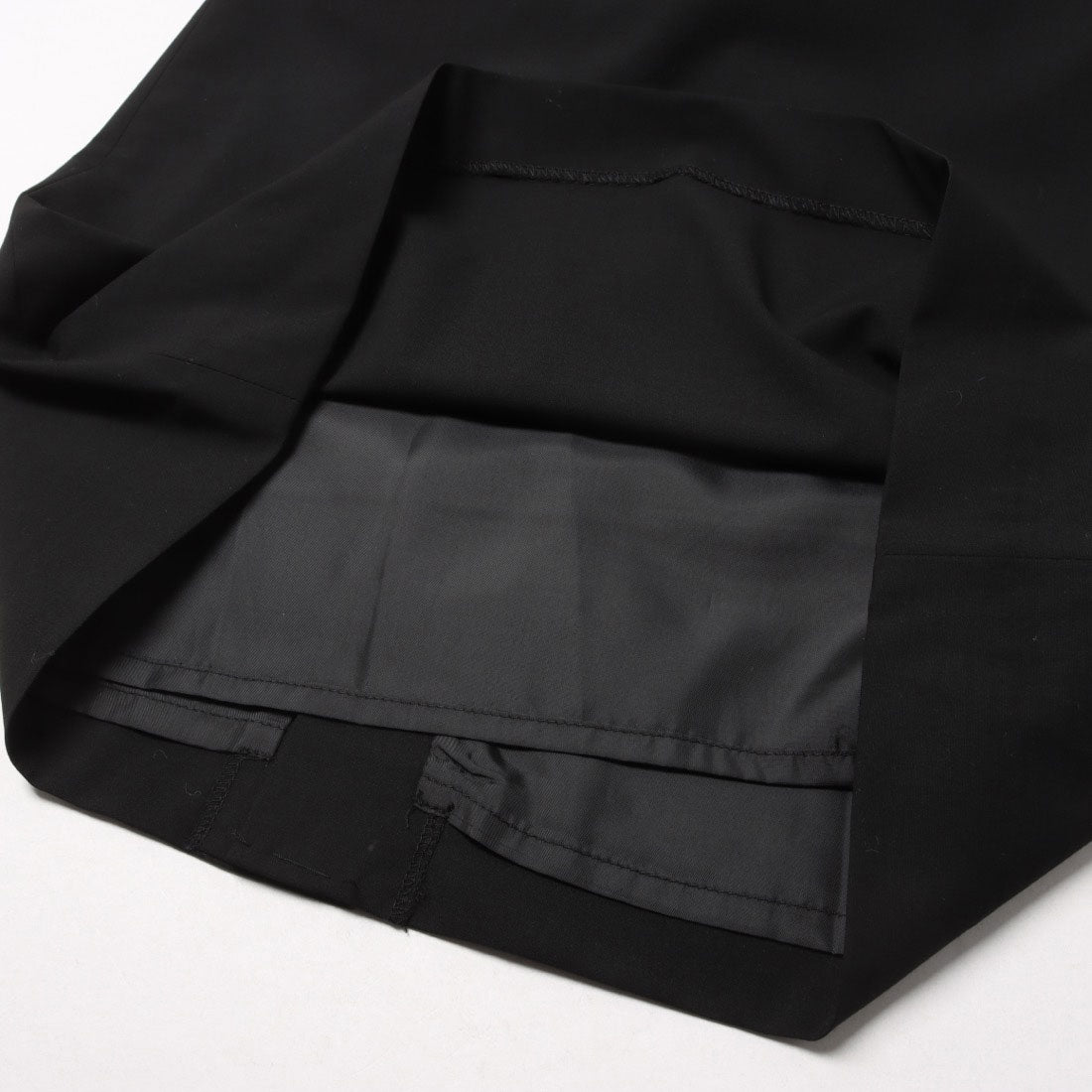 コムサイズム COMME CA ISM 【セットアップ対応】SUPER-TEX ウール混トロピカルストレッチ タイトスカート （ブラック） ブラック