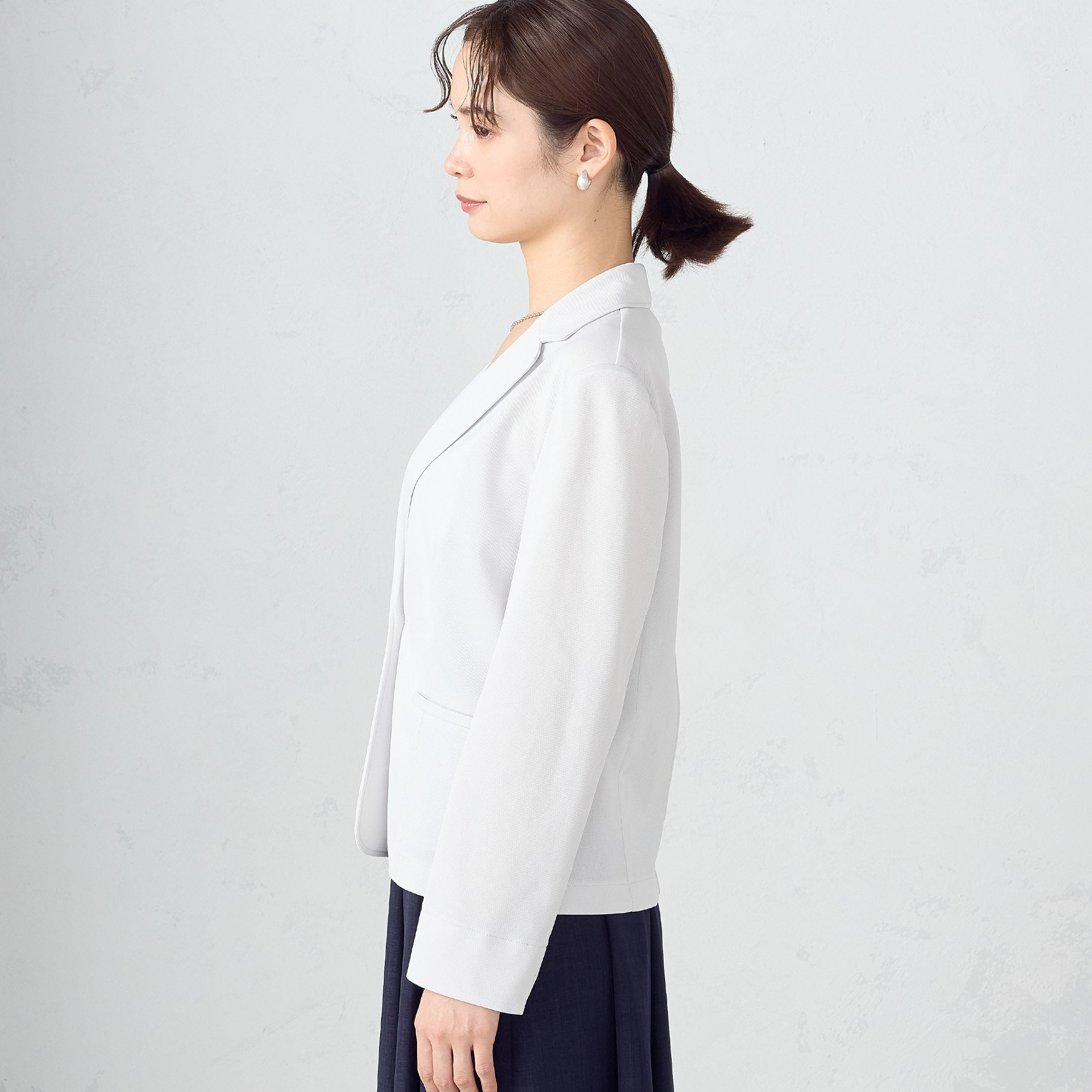 コムサイズム COMME CA ISM 鹿の子 テーラードジャケット