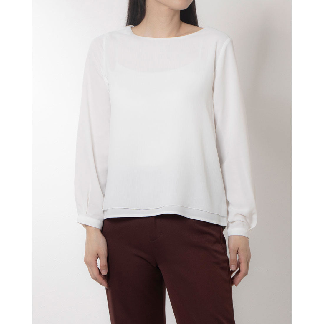 COMME CA ISM Layered Style Blouse