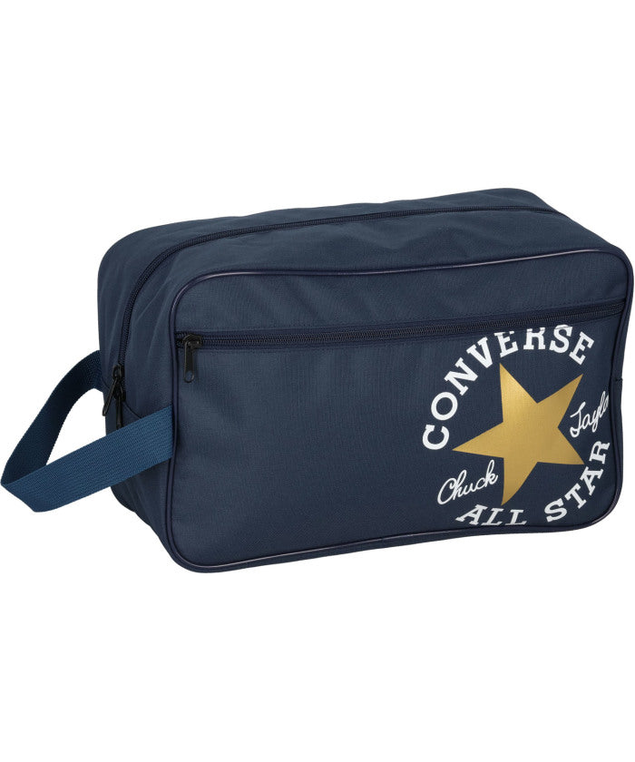 コンバース CONVERSE CONVERSE コンバース シューズケース バスケ バスケット ミニバス 靴入れ シューズ入 （ネイビー/ゴールド） ネイビー/ゴールド