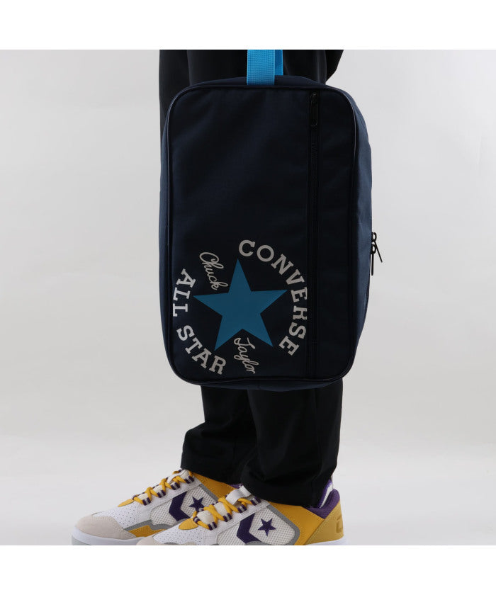 コンバース CONVERSE CONVERSE コンバース シューズケース バスケ バスケット ミニバス 靴入れ シューズ入 （ネイビー/ゴールド） ネイビー/ゴールド