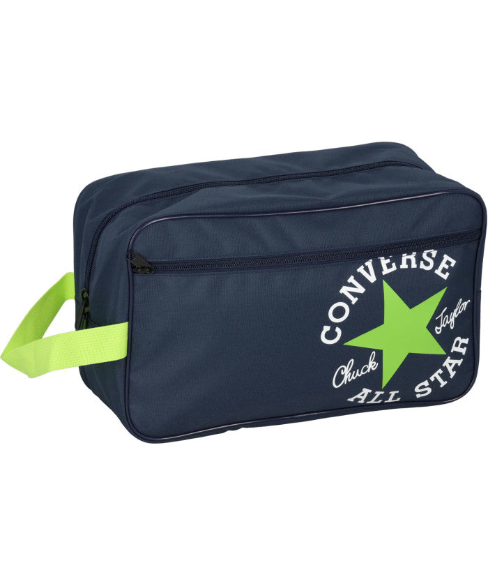 コンバース CONVERSE CONVERSE コンバース シューズケース バスケ バスケット ミニバス 靴入れ シューズ入 （ネイビー/ライム） ネイビー/ライム