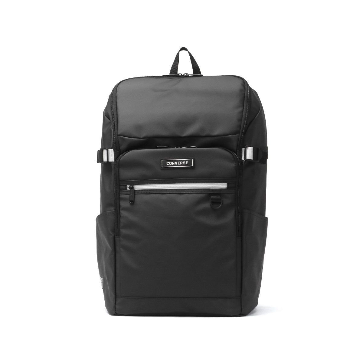 コンバース CONVERSE リュックサック メンズ レディース 軽量 大容量 ブランド カジュアル 通学 部活 スポーティ PC収納 A4 A3 35L 16inch defend ハーフジップリュック 20144 （ブラック×ホワイト） ブラック×ホワイト