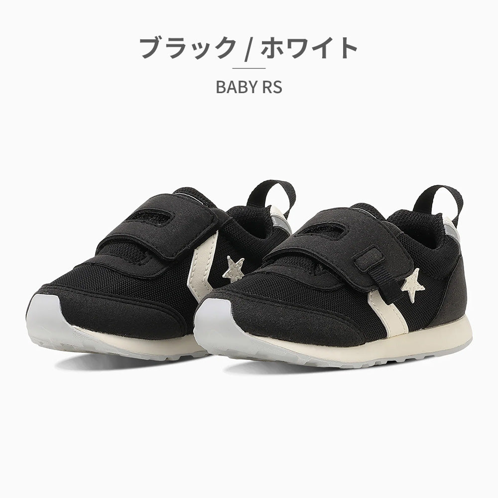 コンバース CONVERSE スニーカー キッズ 子供靴 7SE495 7SE497 7SE496 7SF018 7SF020 converse BABY RS ベルクロ ベビー （ブラック） ブラック
