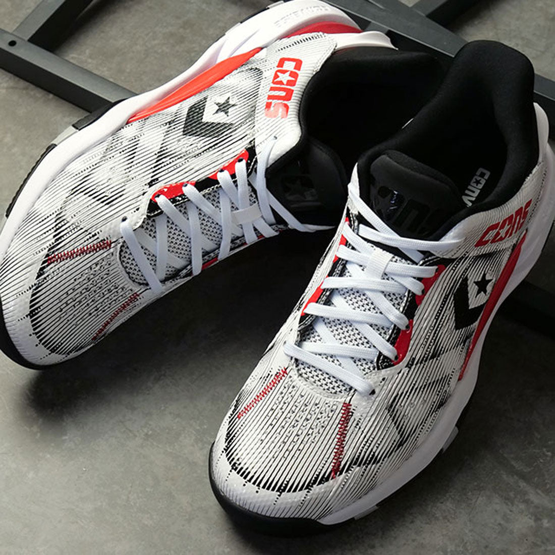 CONS ACCELERATOR LOW 白　27.5㎝ CONVERSE CONVERSE CONS ACCELERATOR LOW WHITE/RED [33500390]