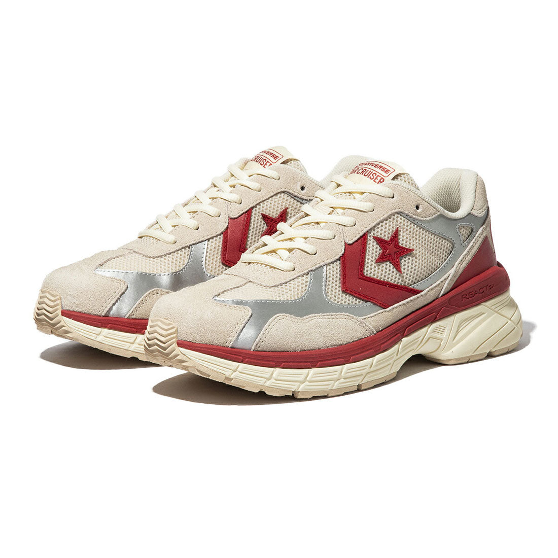 コンバース CONVERSE CONVERSE STARFIRESC RE MA（コンバース スターファイヤーSC RE MA） （ベージュ/レッド） ベージュ/レッド