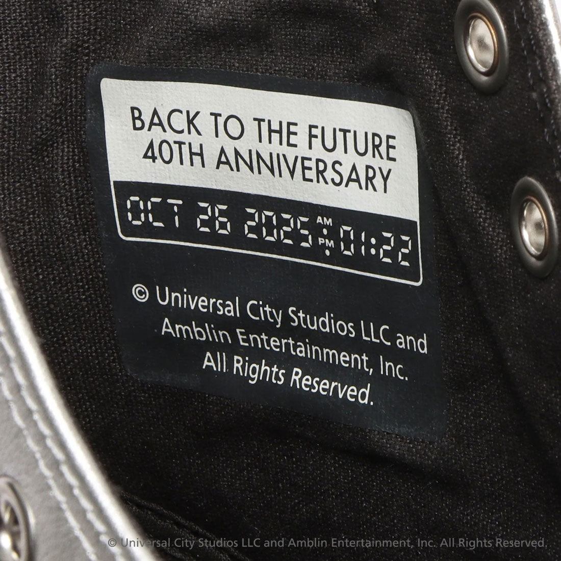 コンバース CONVERSE オールスター TM HI / バック・トゥ・ザ・フューチャー（ALL STAR TM HI / BACK TO THE FUTURE） （シルバー/ブラック） シルバー/ブラック
