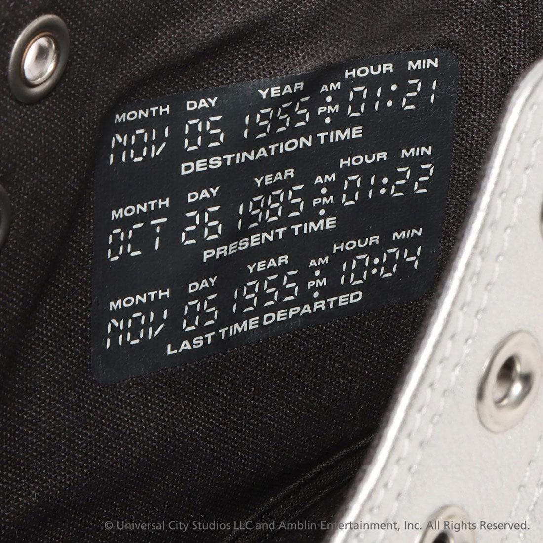 コンバース CONVERSE オールスター TM HI / バック・トゥ・ザ・フューチャー（ALL STAR TM HI / BACK TO THE FUTURE） （シルバー/ブラック） シルバー/ブラック