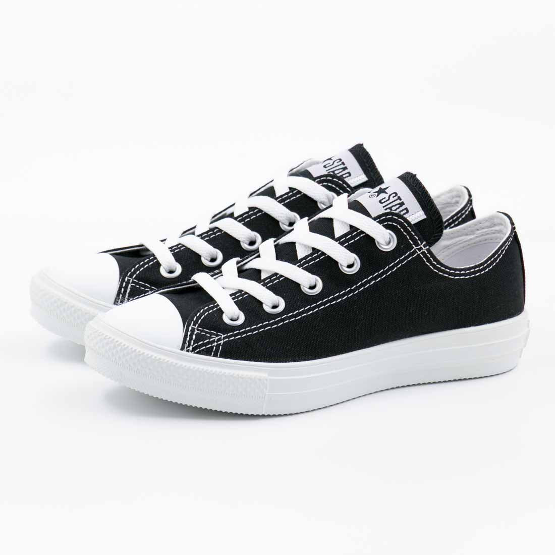 コンバース CONVERSE レディース メンズ スニーカー オールスター ライト OX ローカット 軽量 疲れにくい 履きやすい 定番 （ブラック/ホワイト） ブラック/ホワイト