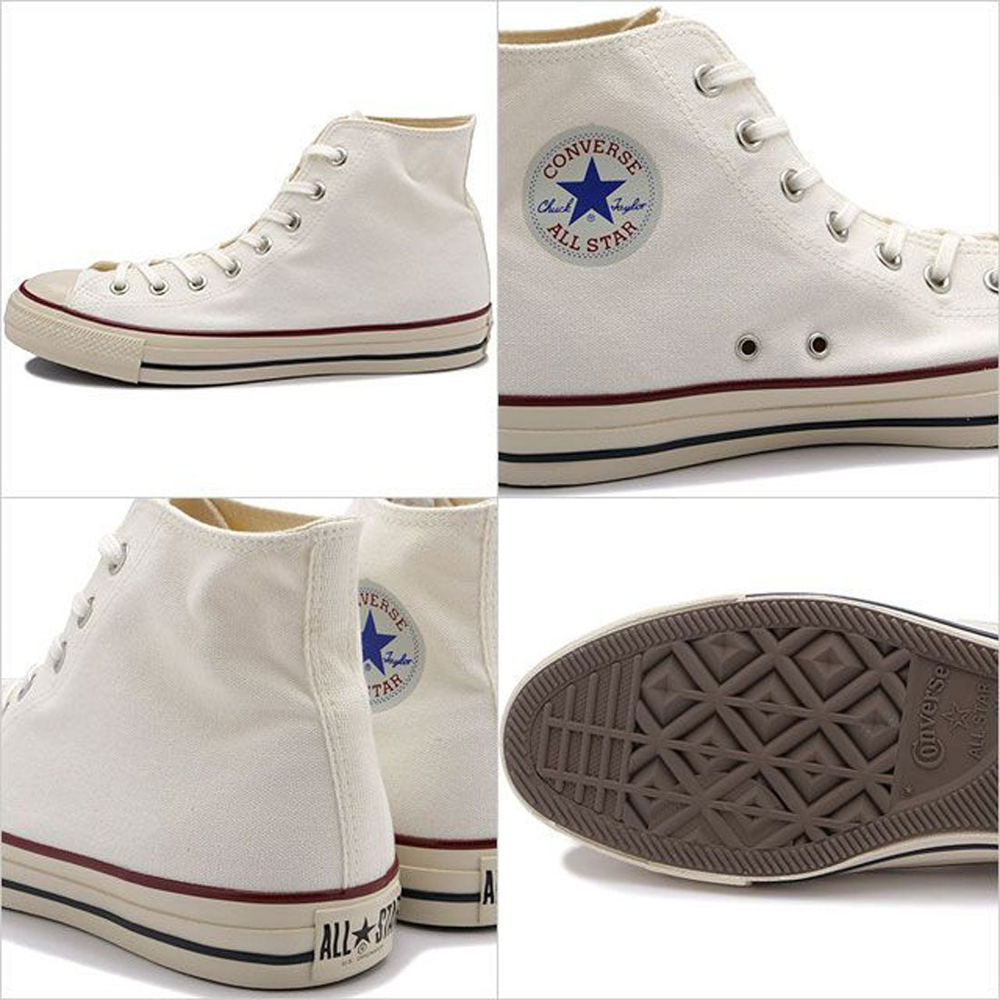 Converse CONVERSE ALL STAR US HI White/Tricolor [31308190 SS23]