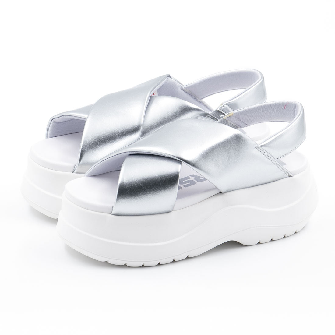 コンバース CONVERSE レディース サンダル チューイー PC シンプル 厚底サンダル 厚底 クロスベルト 脱げにくい かわいい （シルバー） シルバー