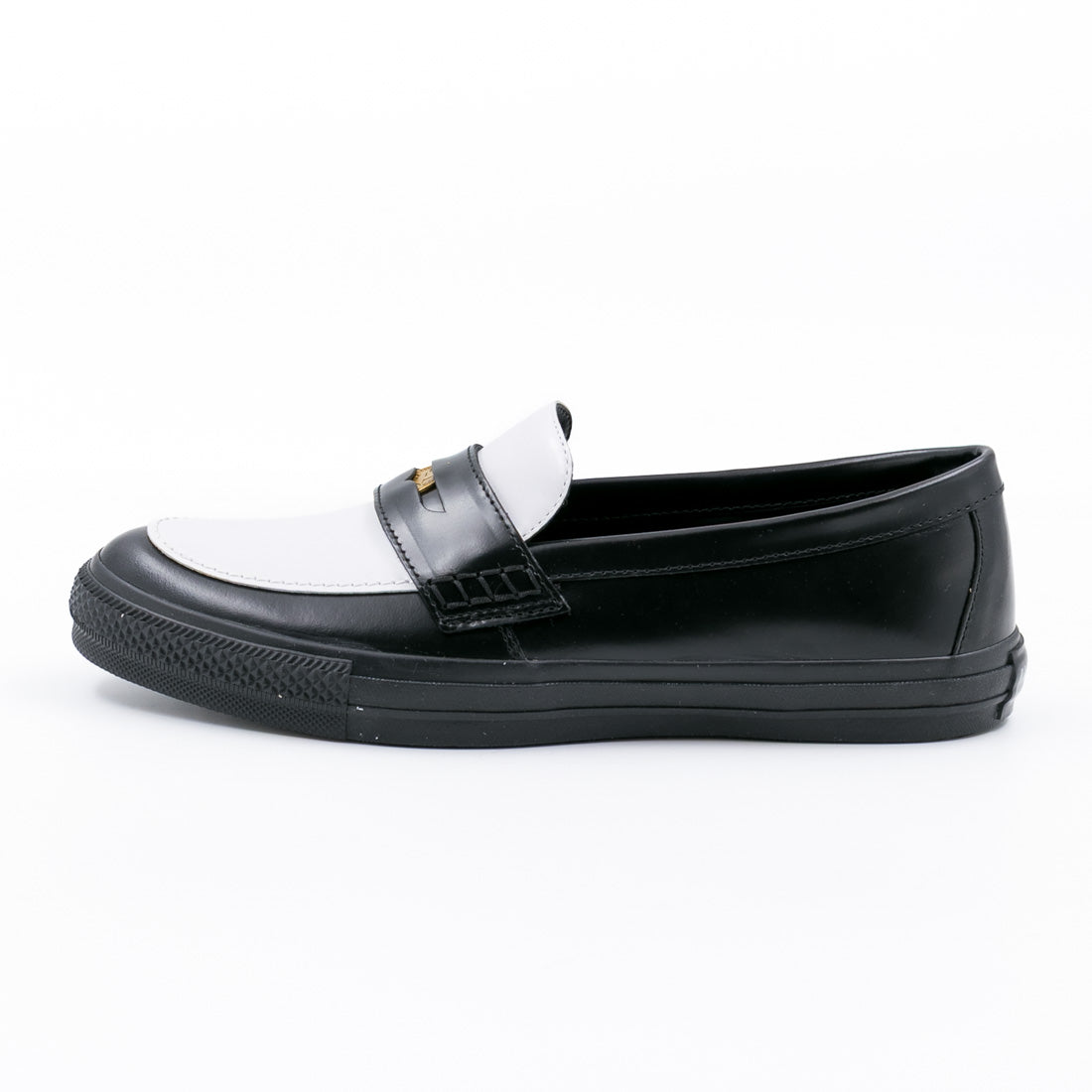 コンバース CONVERSE レディース メンズ スニーカー オールスター コインローファー レザー ローファー ローカット カジュアル （ブラック/ホワイト） ブラック/ホワイト