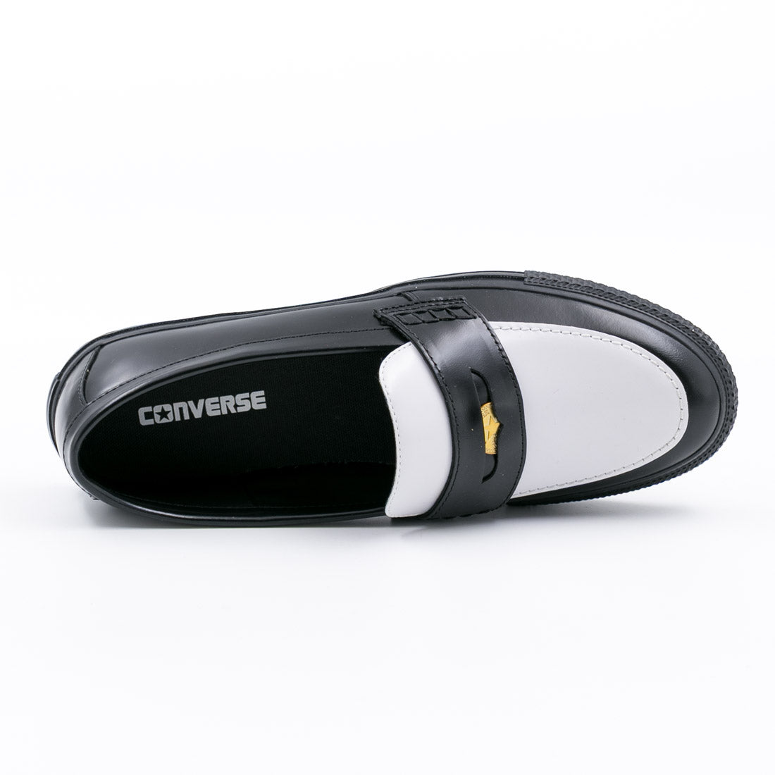 コンバース CONVERSE レディース メンズ スニーカー オールスター コインローファー レザー ローファー ローカット カジュアル （ブラック/ホワイト） ブラック/ホワイト