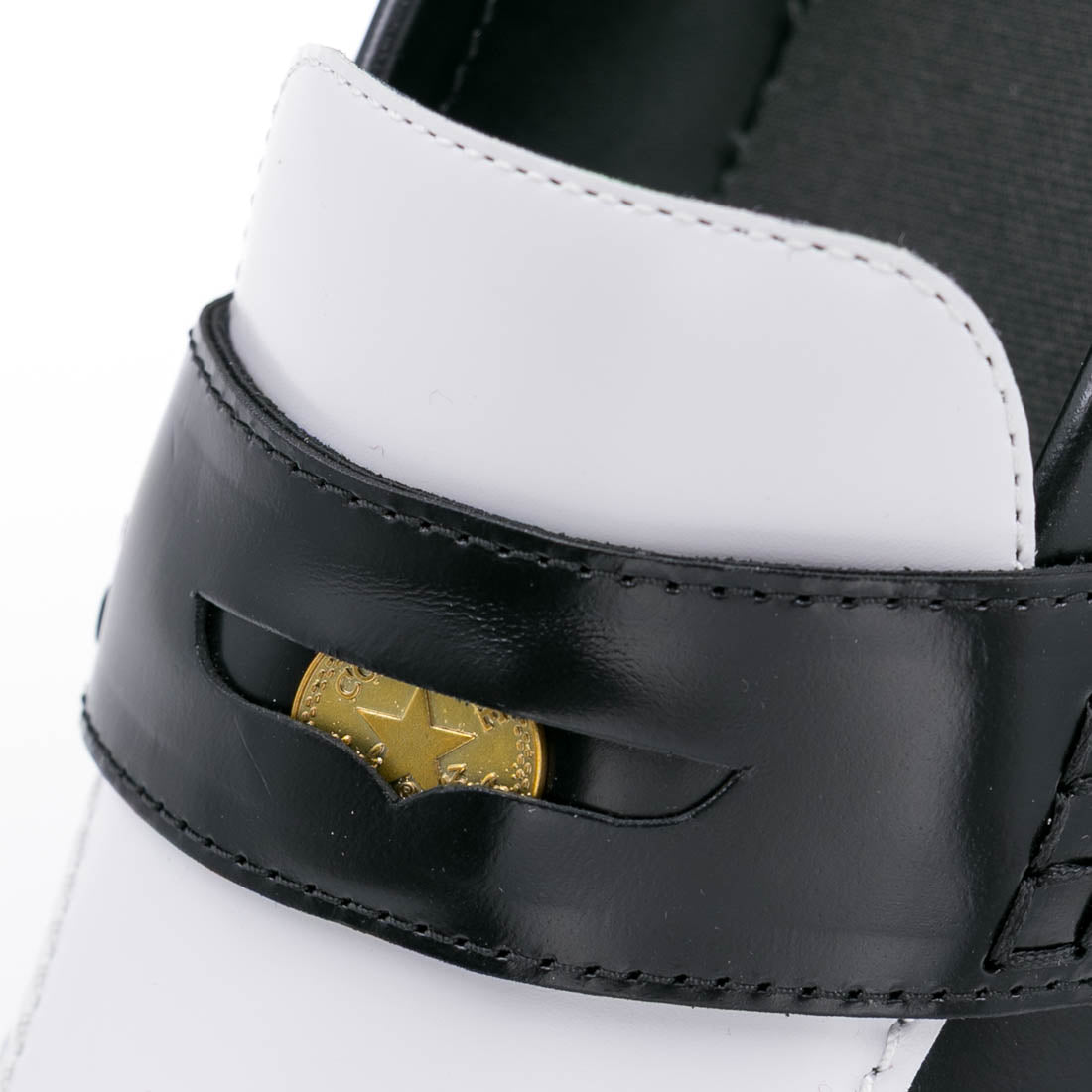コンバース CONVERSE レディース メンズ スニーカー オールスター コインローファー レザー ローファー ローカット カジュアル （ブラック/ホワイト） ブラック/ホワイト