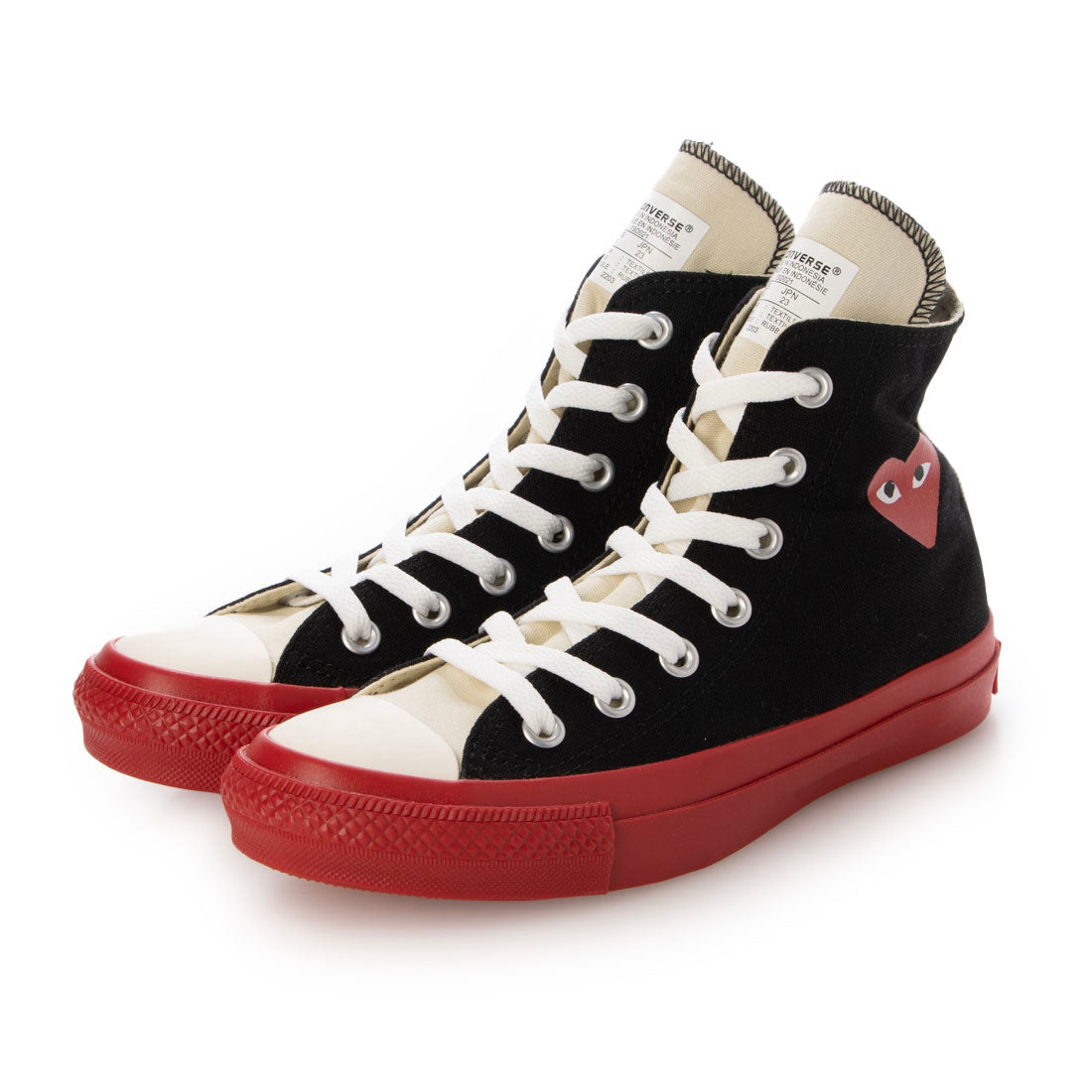 コンバース CONVERSE PLAY CONVERSE CHUCK TAYLOR HIGH BLACK プレイ コムデギャルソン コンバース チェック テイラー ブラック【AZ-K121-001】 （BLACK） BLACK