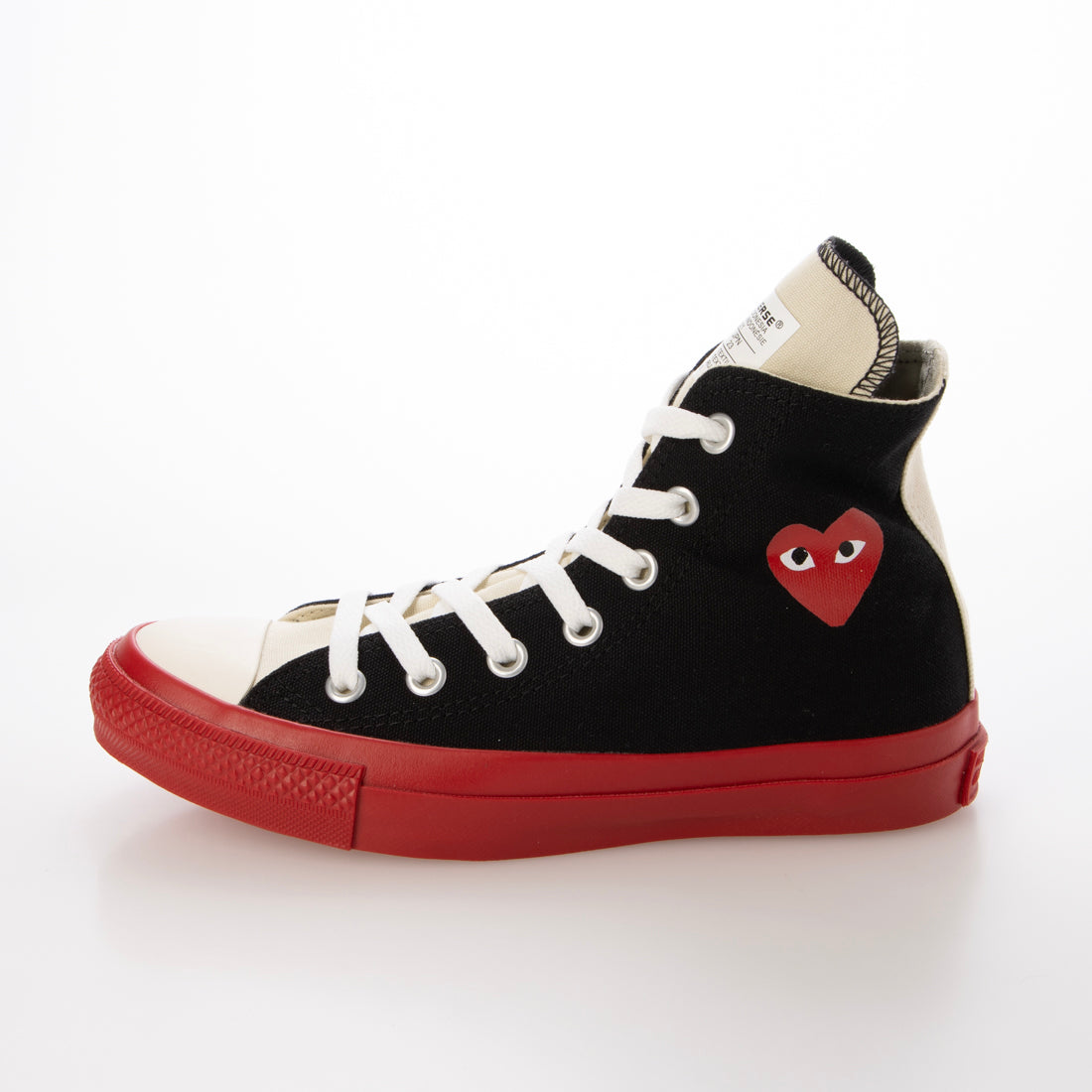 コンバース CONVERSE PLAY CONVERSE CHUCK TAYLOR HIGH BLACK プレイ コムデギャルソン コンバース チェック テイラー ブラック【AZ-K121-001】 （BLACK） BLACK