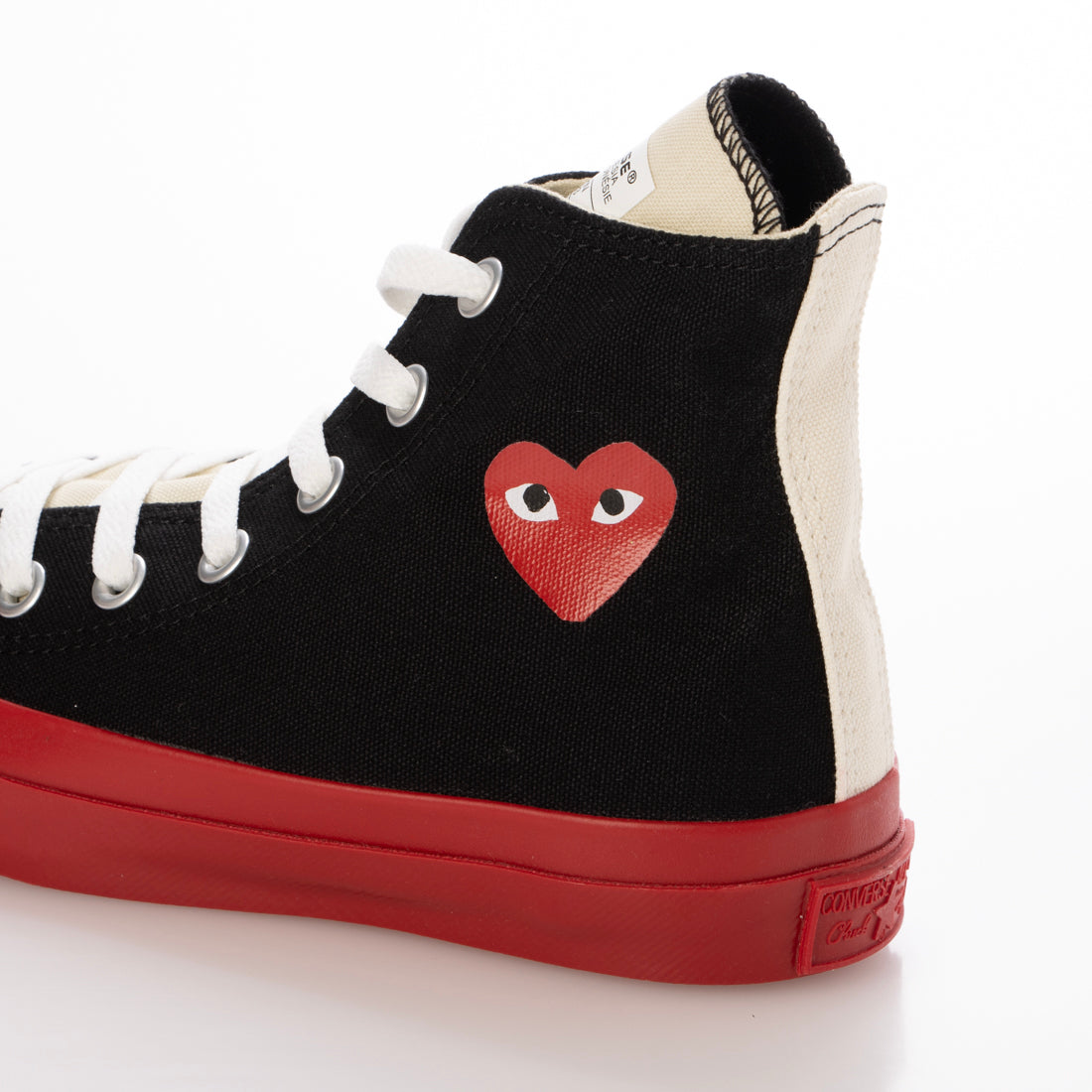 コンバース CONVERSE PLAY CONVERSE CHUCK TAYLOR HIGH BLACK プレイ コムデギャルソン コンバース チェック テイラー ブラック【AZ-K121-001】 （BLACK） BLACK