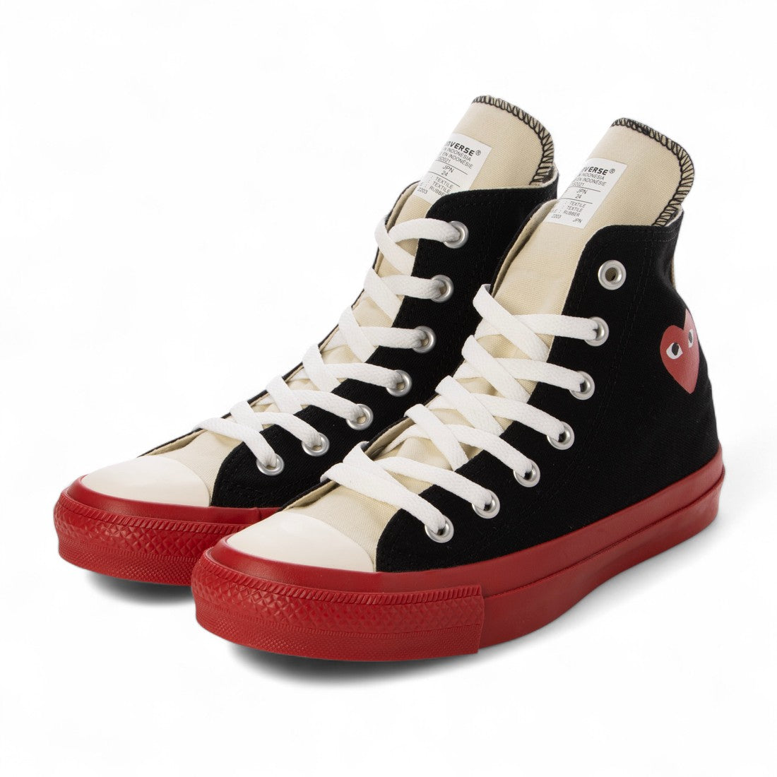 コンバース CONVERSE PLAY CONVERSE CHUCK TAYLOR HIGH BLACK プレイ コムデギャルソン コンバース チェック テイラー ブラック【AZ-K121-001】 （BLACK） BLACK