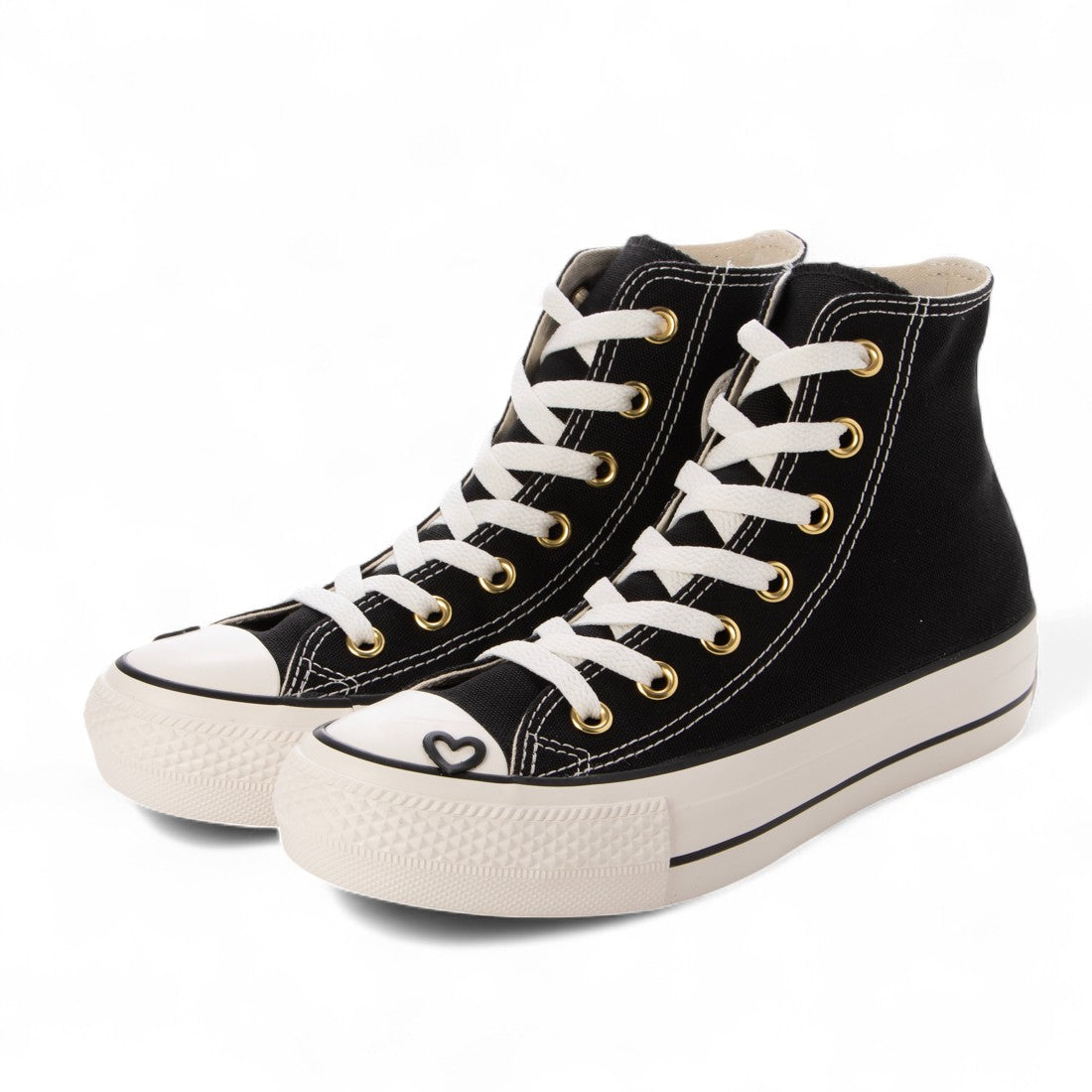 コンバース CONVERSE レディース スニーカー ハイカット ALL STAR PLTS HEARTPOINT HI （ブラック） ブラック