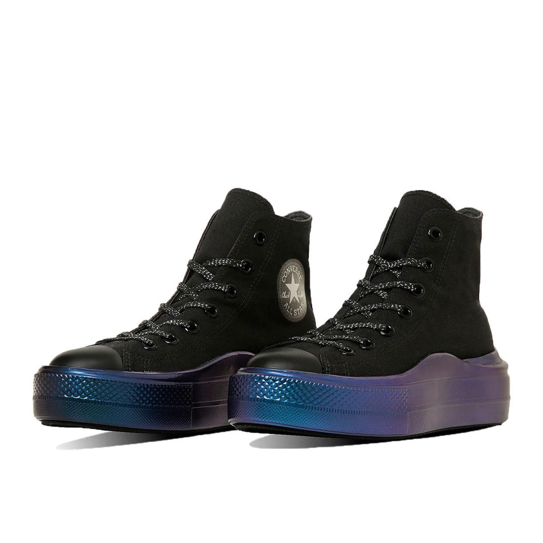 コンバース CONVERSE オールスター ライト PLTS II ホロソール HI（ALL STAR LIGHT PLTS II HOLOSOLE HI） （ブラック/オーロラブラック） ブラック/オーロラブラック