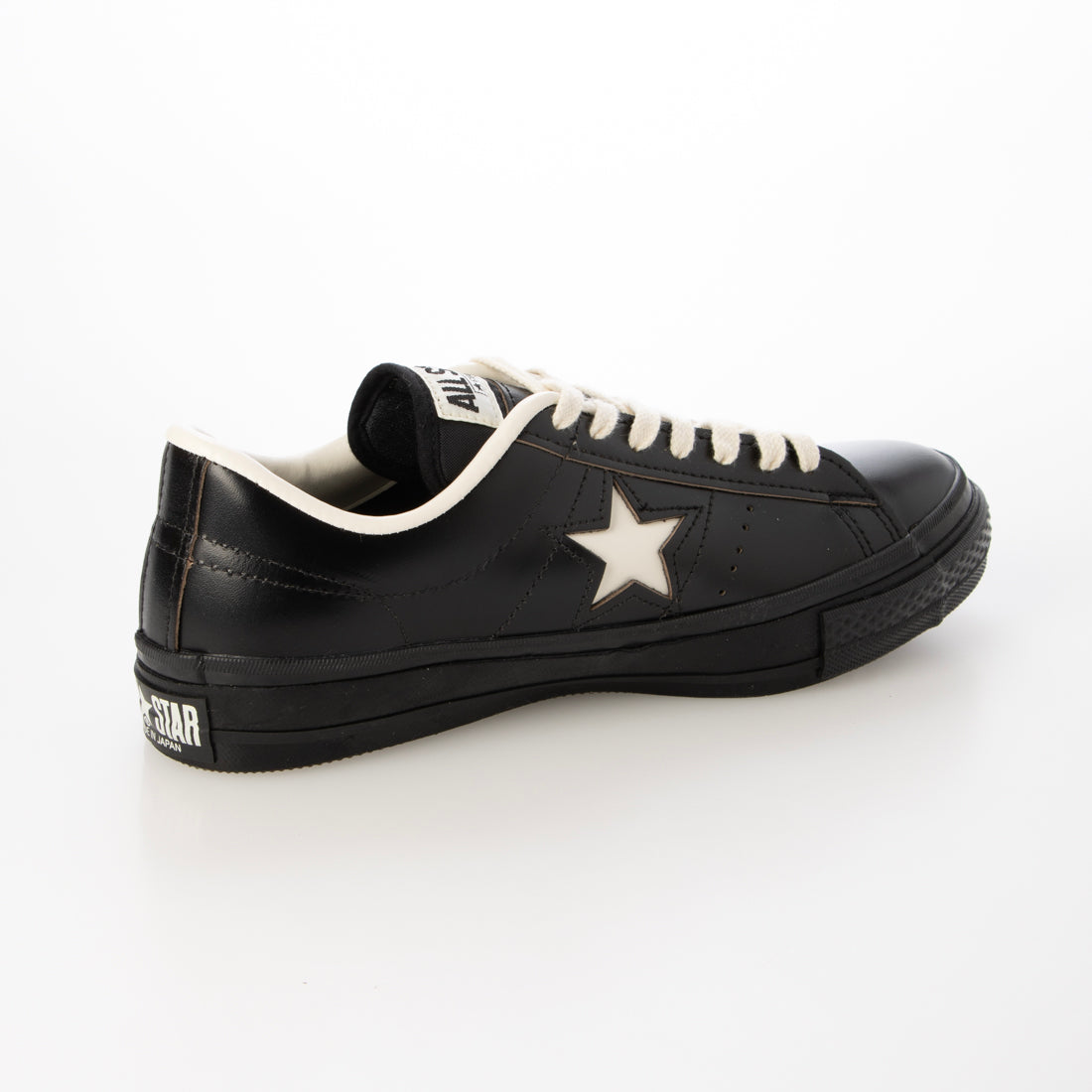 コンバース CONVERSE ONE STAR J ワンスター レザーシューズ 33702070 黒 ブラック スニーカー メンズ レディース （Black） Black