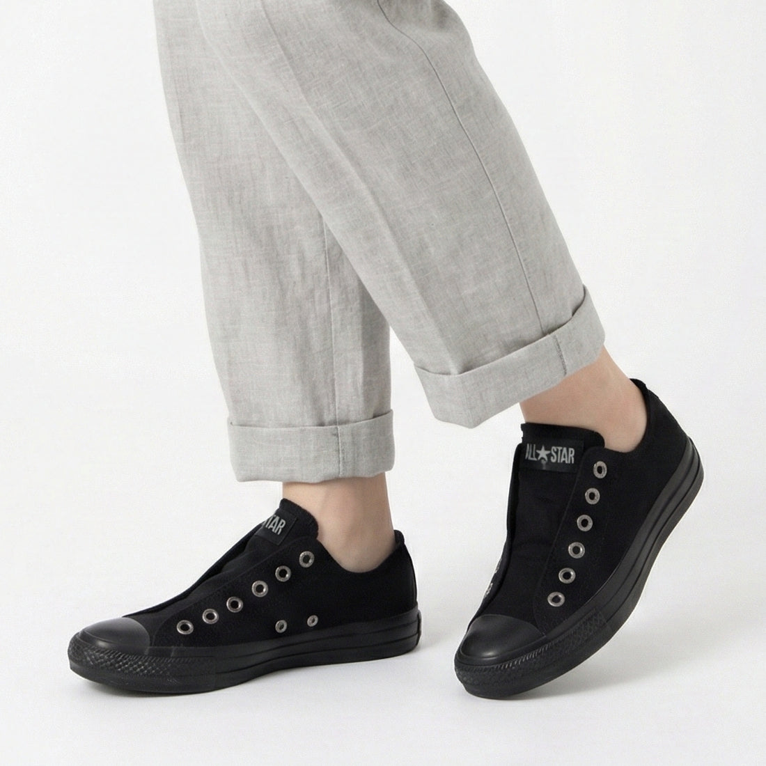 コンバース CONVERSE ALL STAR SLIP N OX（オールスター スリップ N OX） （ブラックモノクローム） ブラックモノクローム