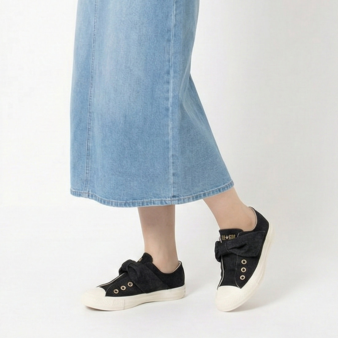 コンバース CONVERSE レディース スニーカー ローカット リボン ALL STAR RIBBONSTRAP DM OX （ブラック） ブラック