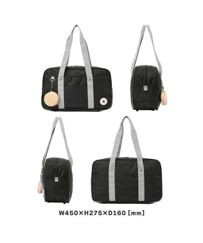 CONVERSE CONVERSE CONVERSE School Bag Sukuba nylon Girls High School Students Junior High School Students Commuting Student Bag black Brown Cherish CONVERSE 20102