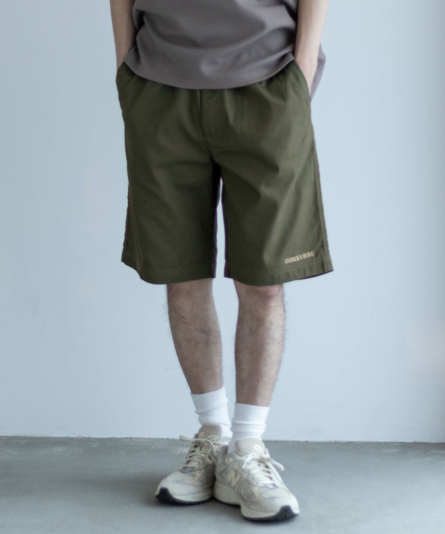 コンバース CONVERSE ツイルイージーショートパンツ （カーキ） カーキ