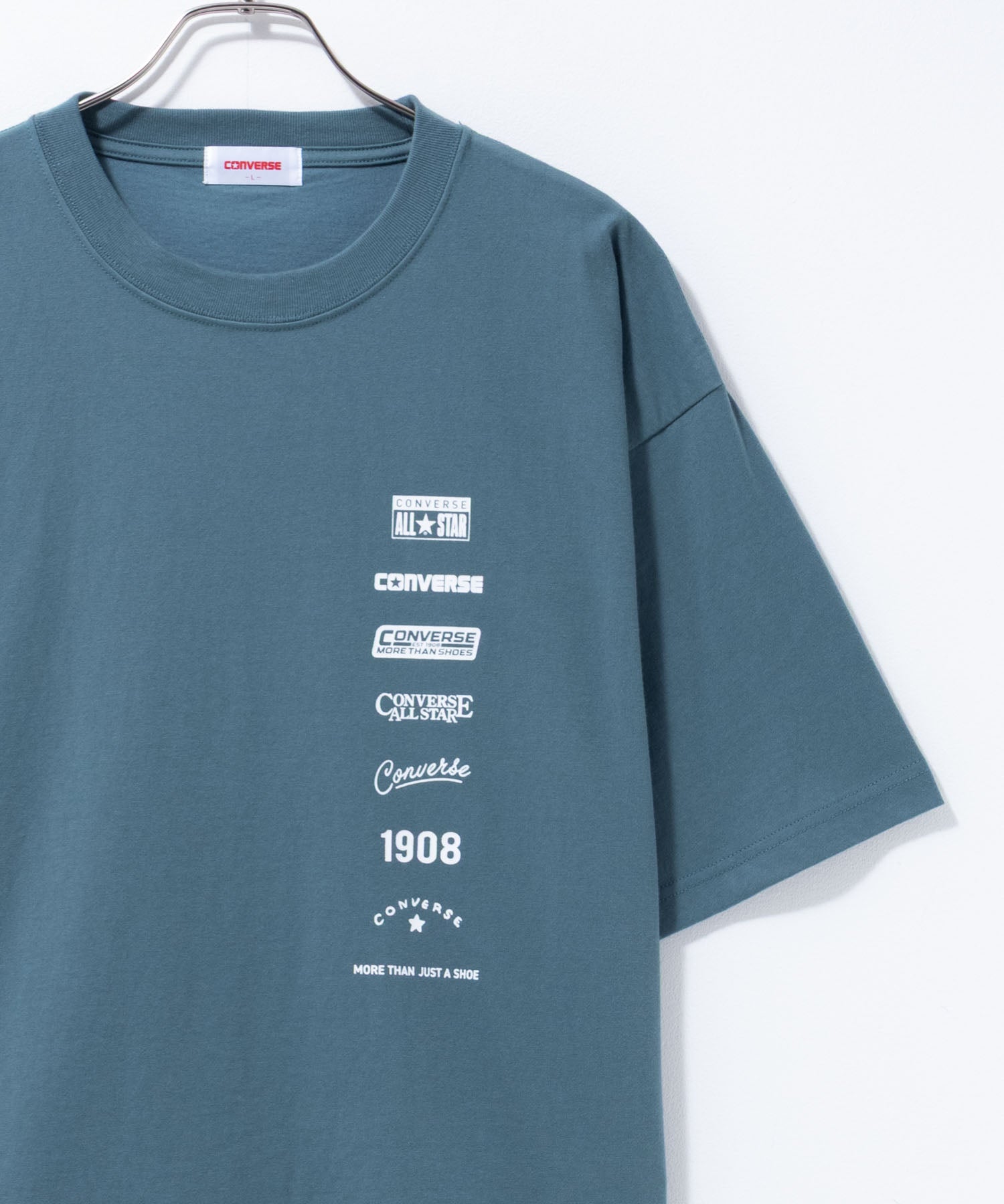 コンバース CONVERSE COOLMAX プリントTシャツ （ブルーグリーン） ブルーグリーン