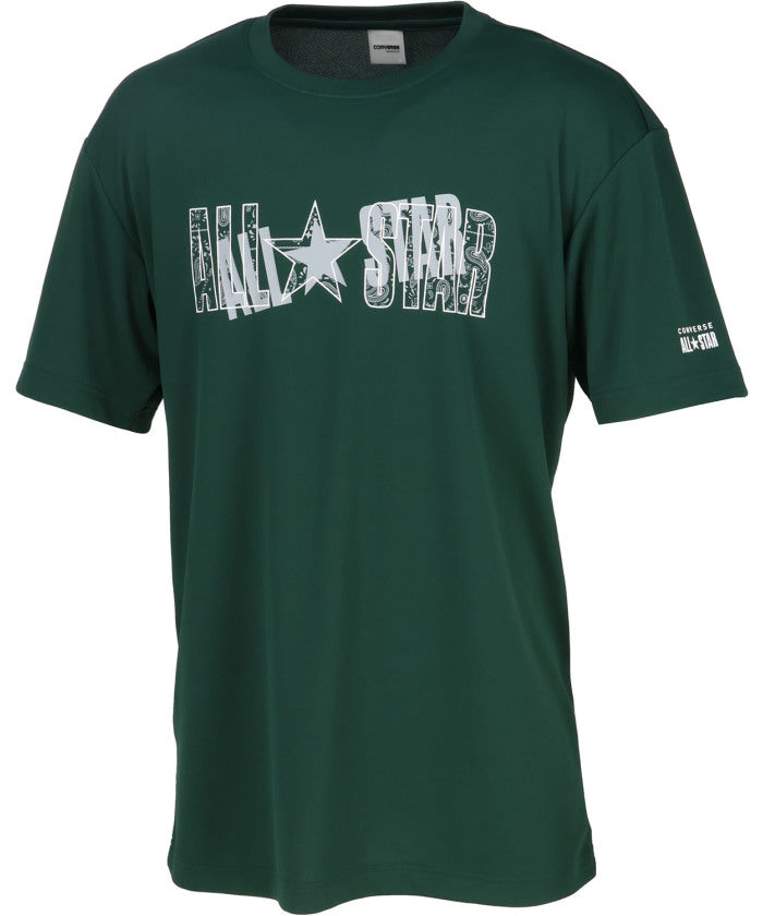 コンバース CONVERSE コンバース CONVERSE バスケット プリント T シャツ  CB251358 （1911 ブラック×ホワイト） 1911 ブラック×ホワイト